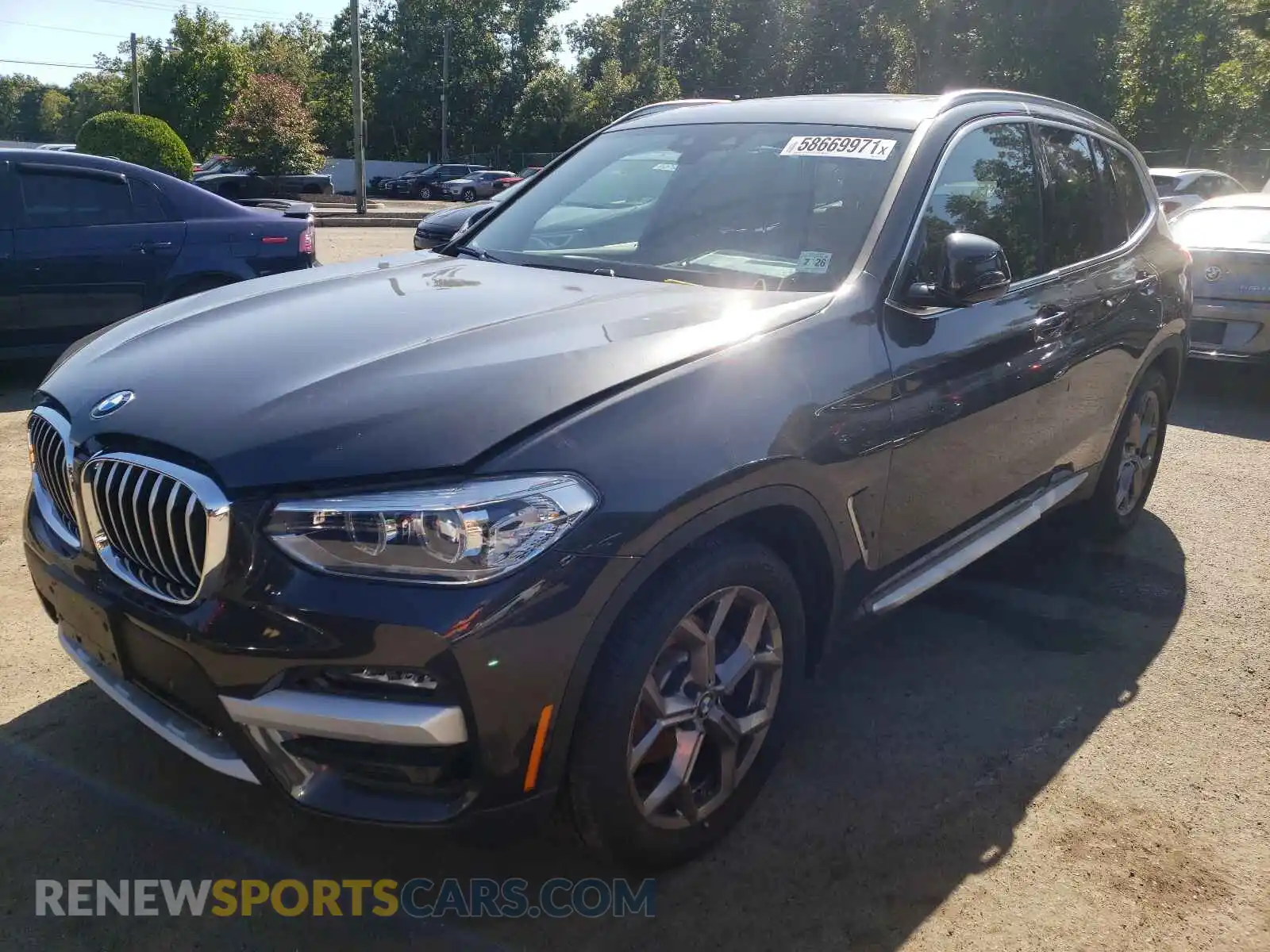 2 Photograph of a damaged car 5UXTY5C03M9H01486 BMW X3 2021