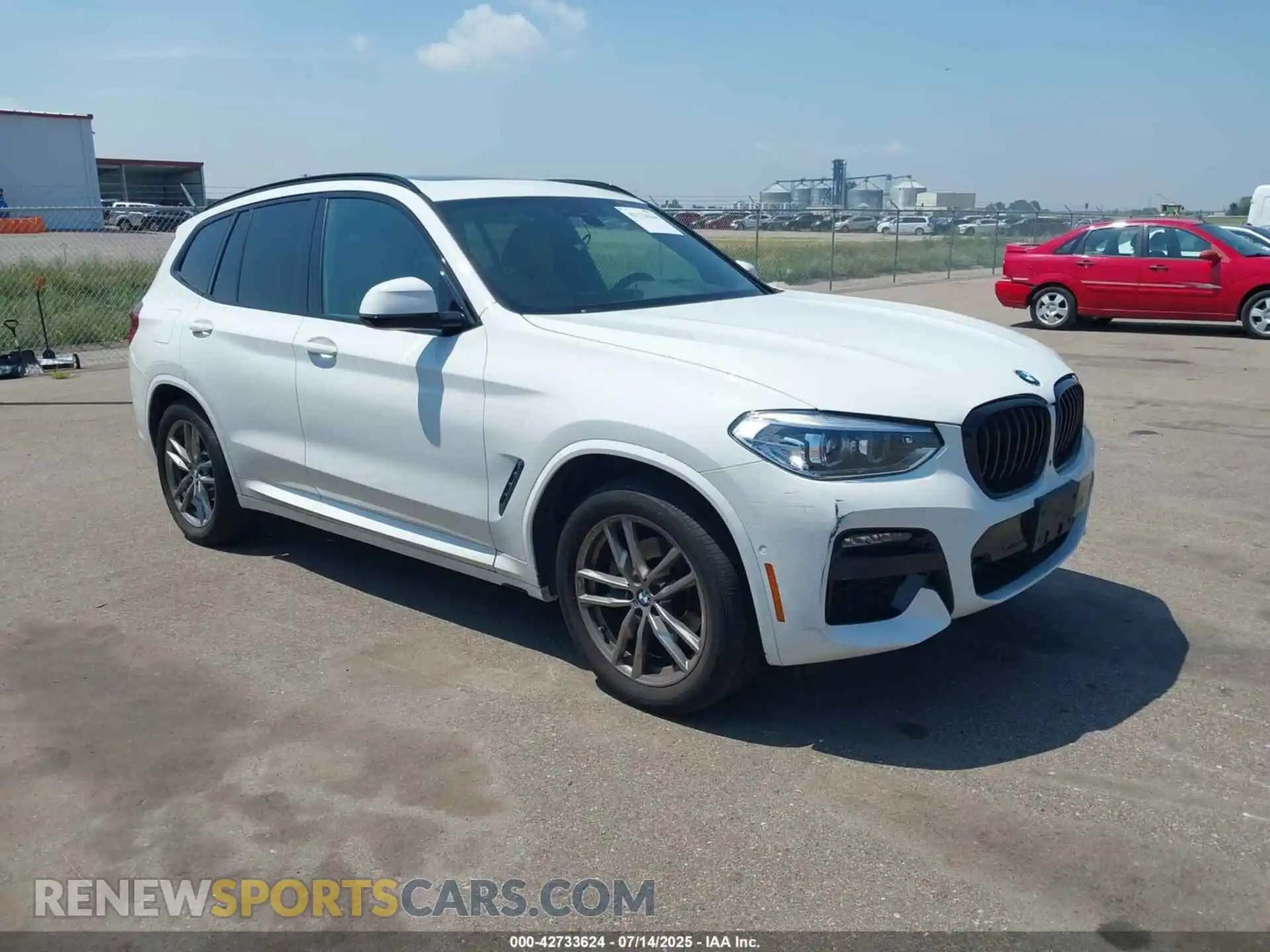 1 Photograph of a damaged car 5UXTY5C04M9D87394 BMW X3 2021