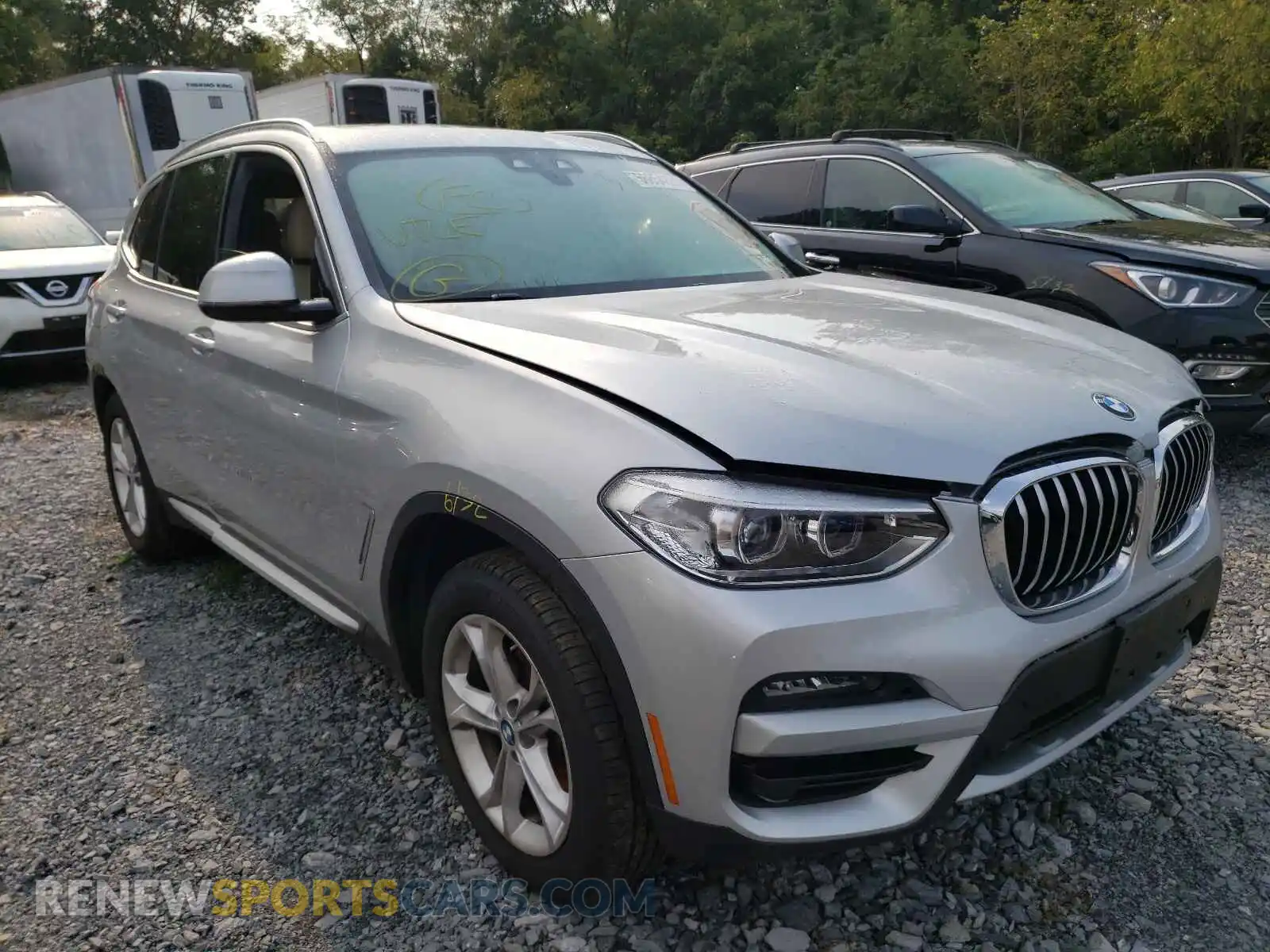 1 Photograph of a damaged car 5UXTY5C04M9E29689 BMW X3 2021