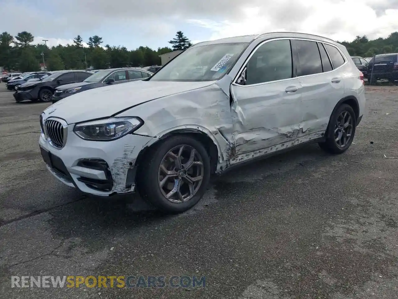 1 Photograph of a damaged car 5UXTY5C04M9E84773 BMW X3 2021