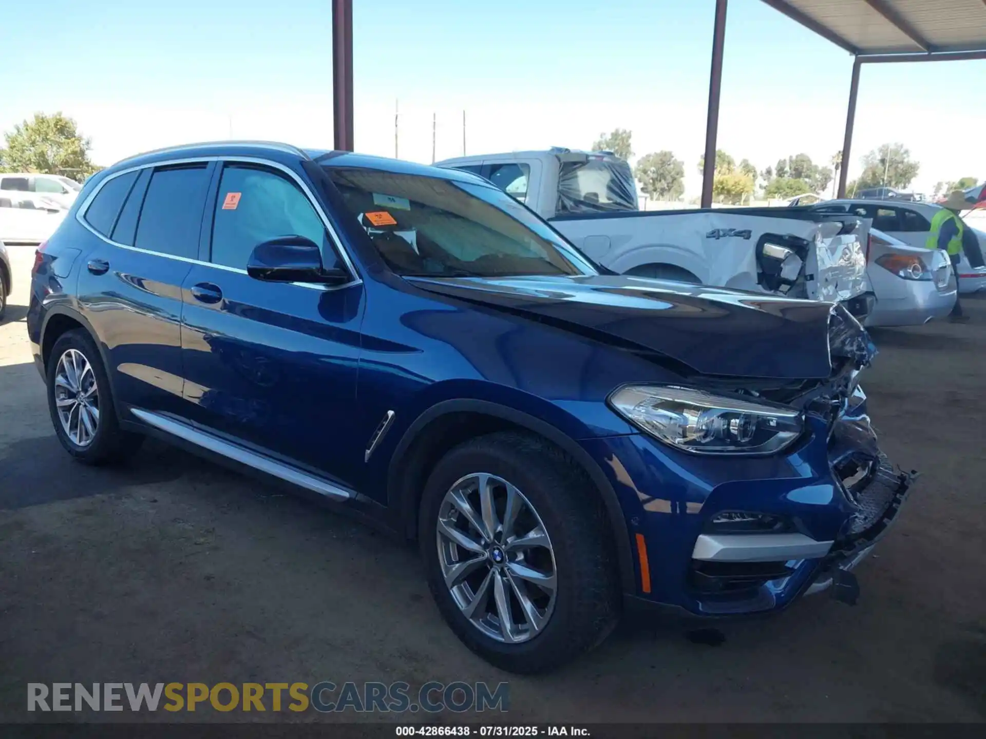 1 Photograph of a damaged car 5UXTY5C04M9E91318 BMW X3 2021