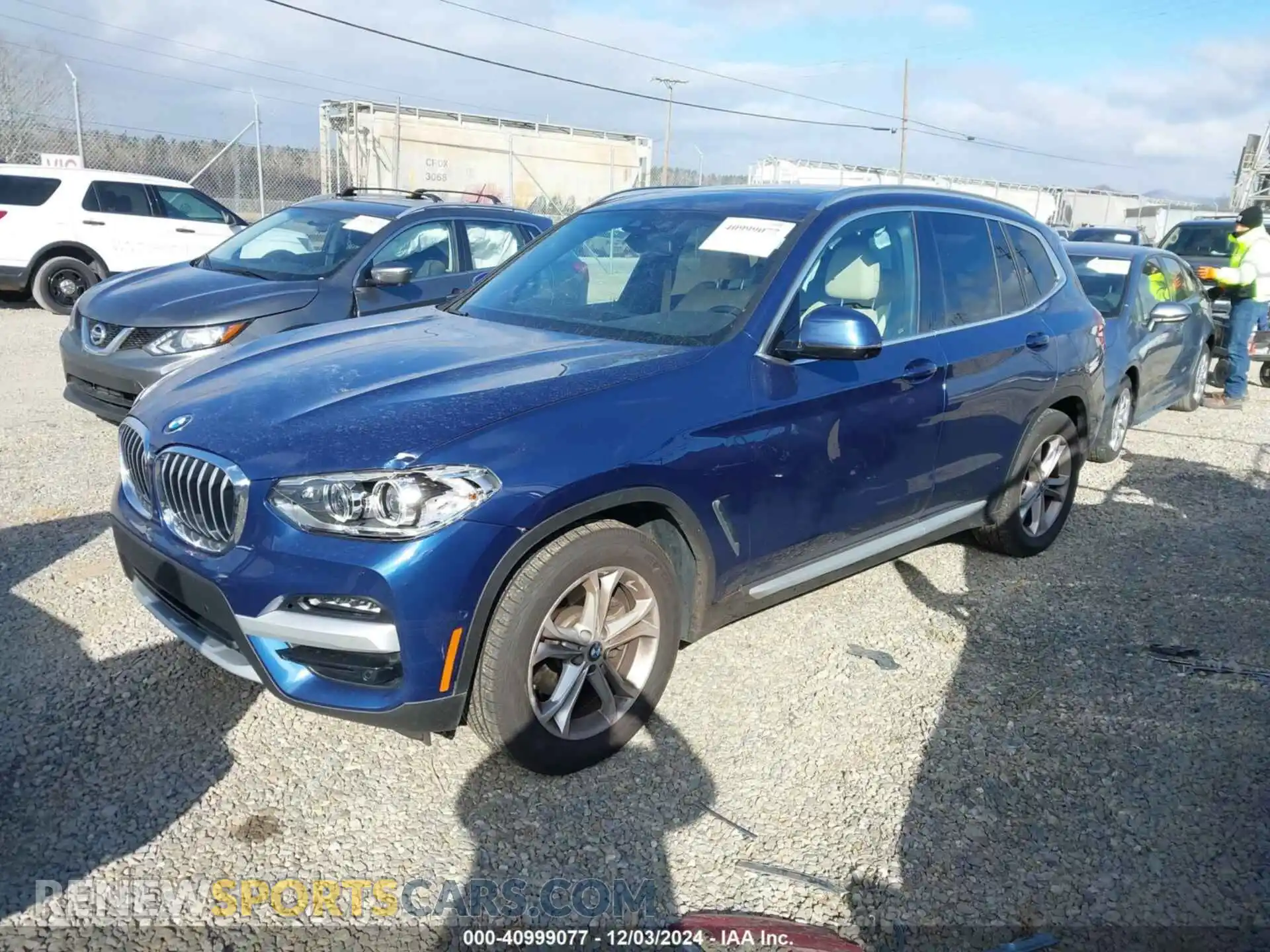 2 fotografías del automóvil dañado 5UXTY5C04M9H20676 BMW X3 2021
