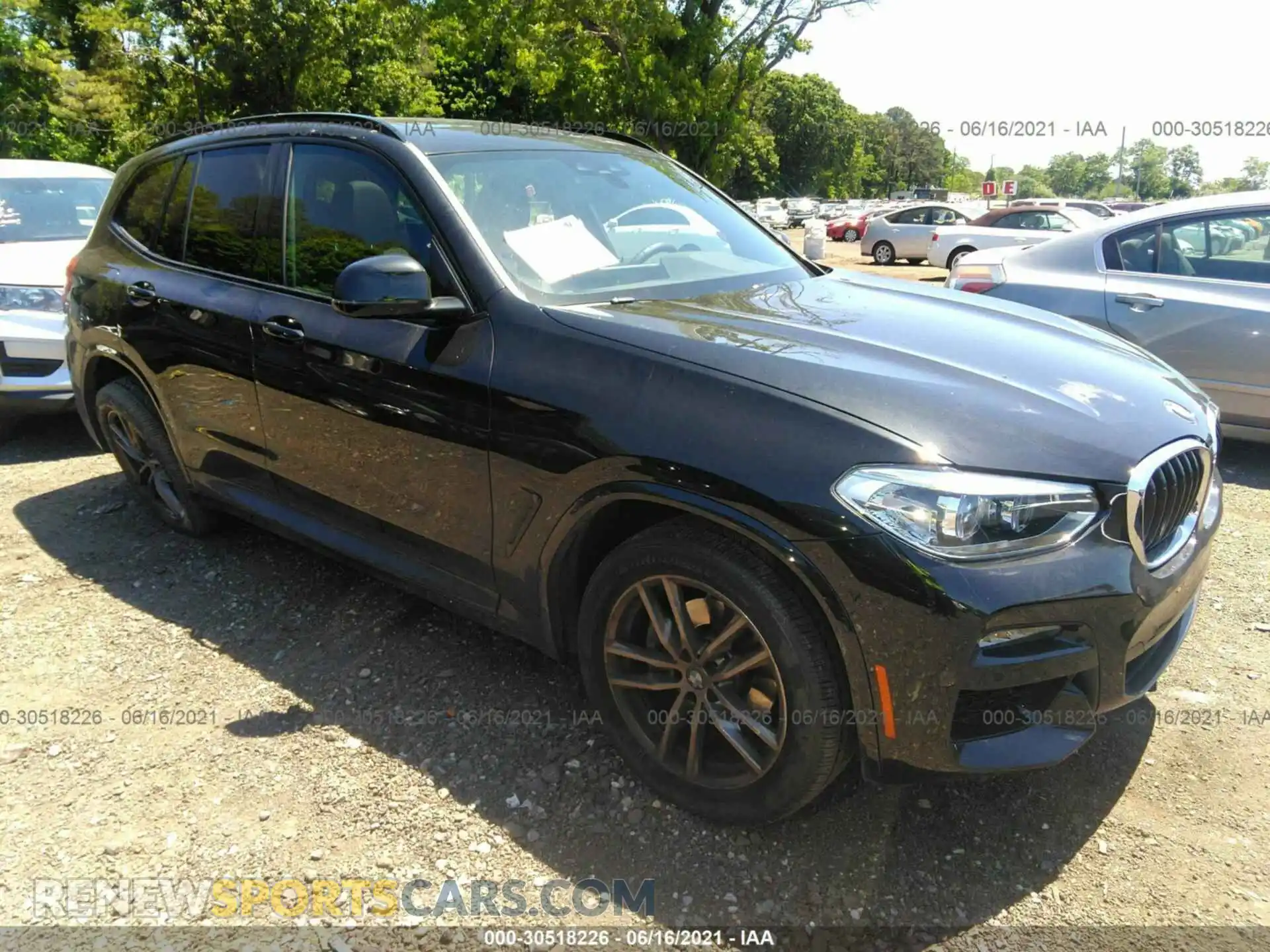 1 Photograph of a damaged car 5UXTY5C05M9D92071 BMW X3 2021
