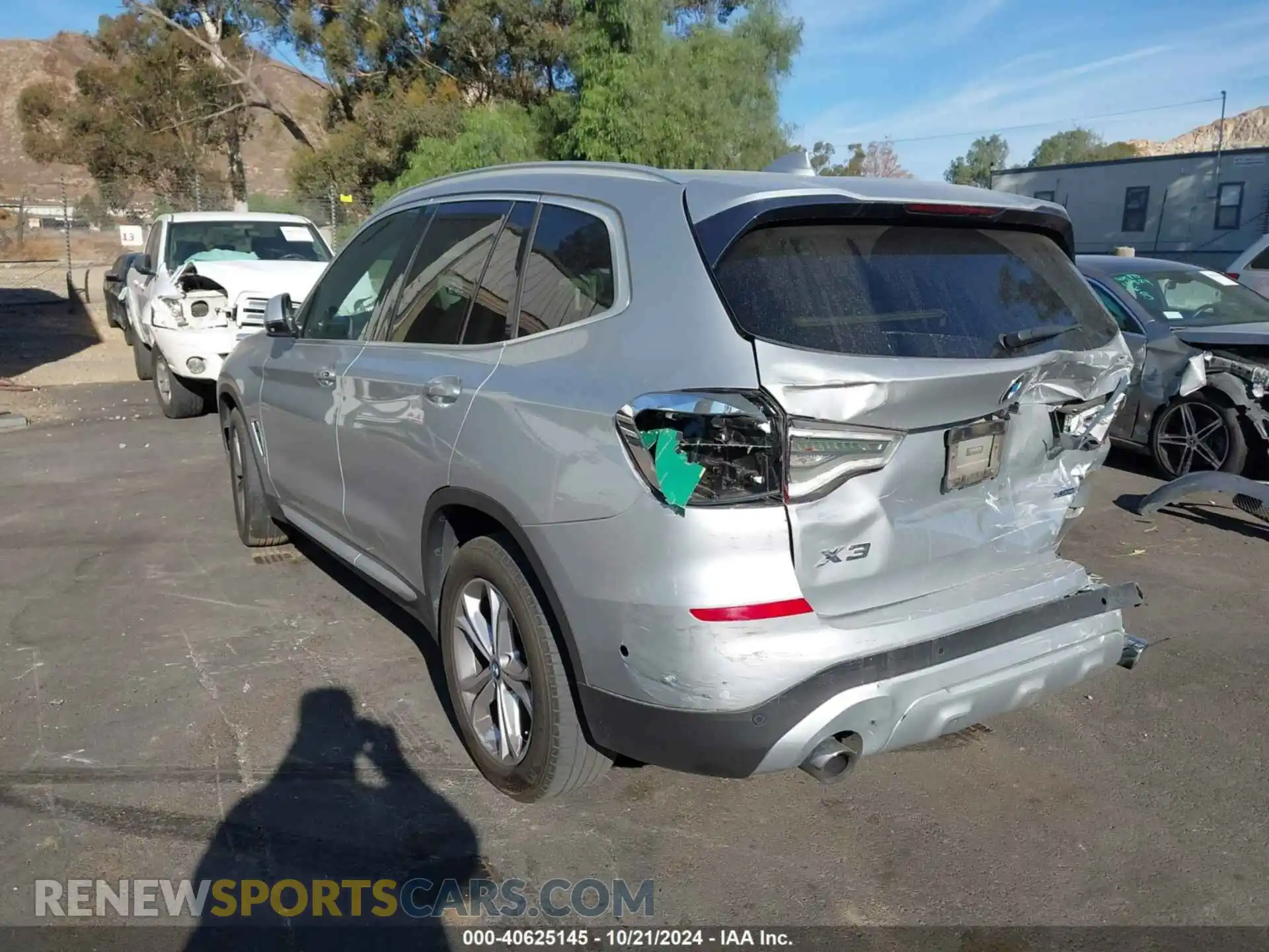 3 Фотография поврежденного автомобиля 5UXTY5C05M9E17082 BMW X3 2021