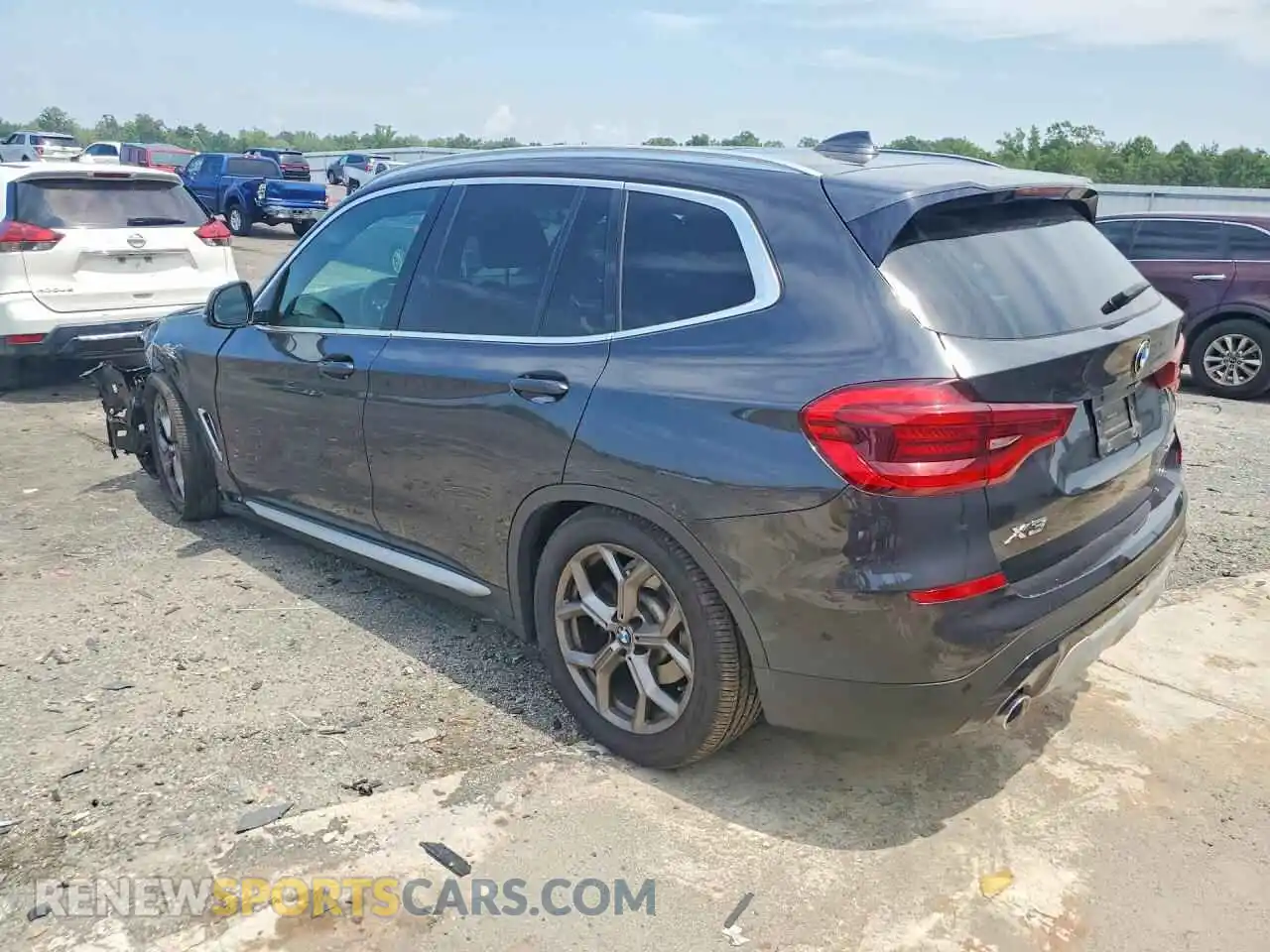 2 Photograph of a damaged car 5UXTY5C05M9E19916 BMW X3 2021