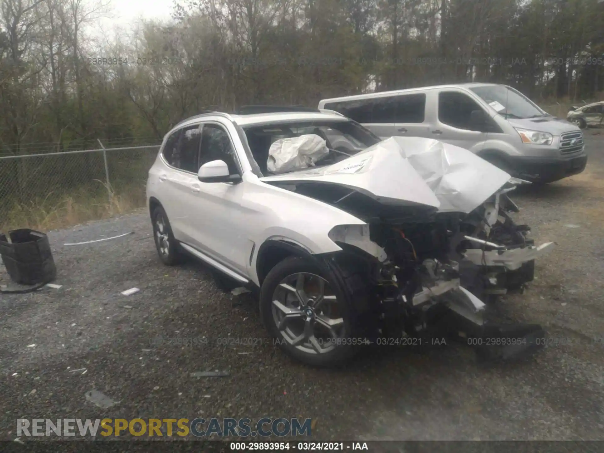 1 Photograph of a damaged car 5UXTY5C05M9F00916 BMW X3 2021
