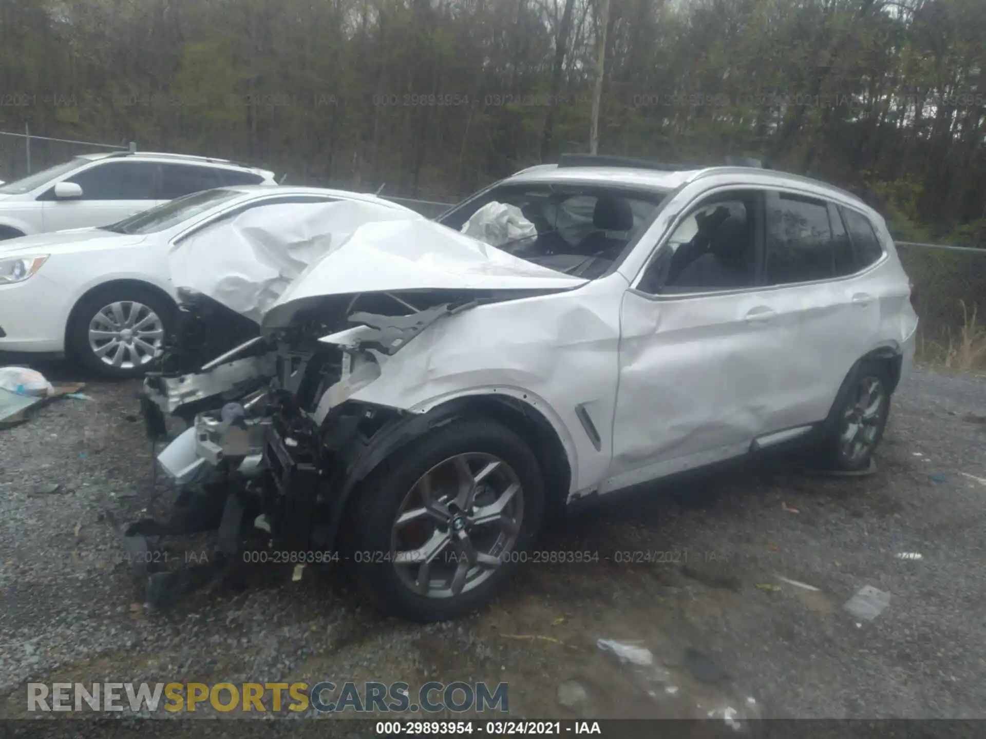 2 Photograph of a damaged car 5UXTY5C05M9F00916 BMW X3 2021