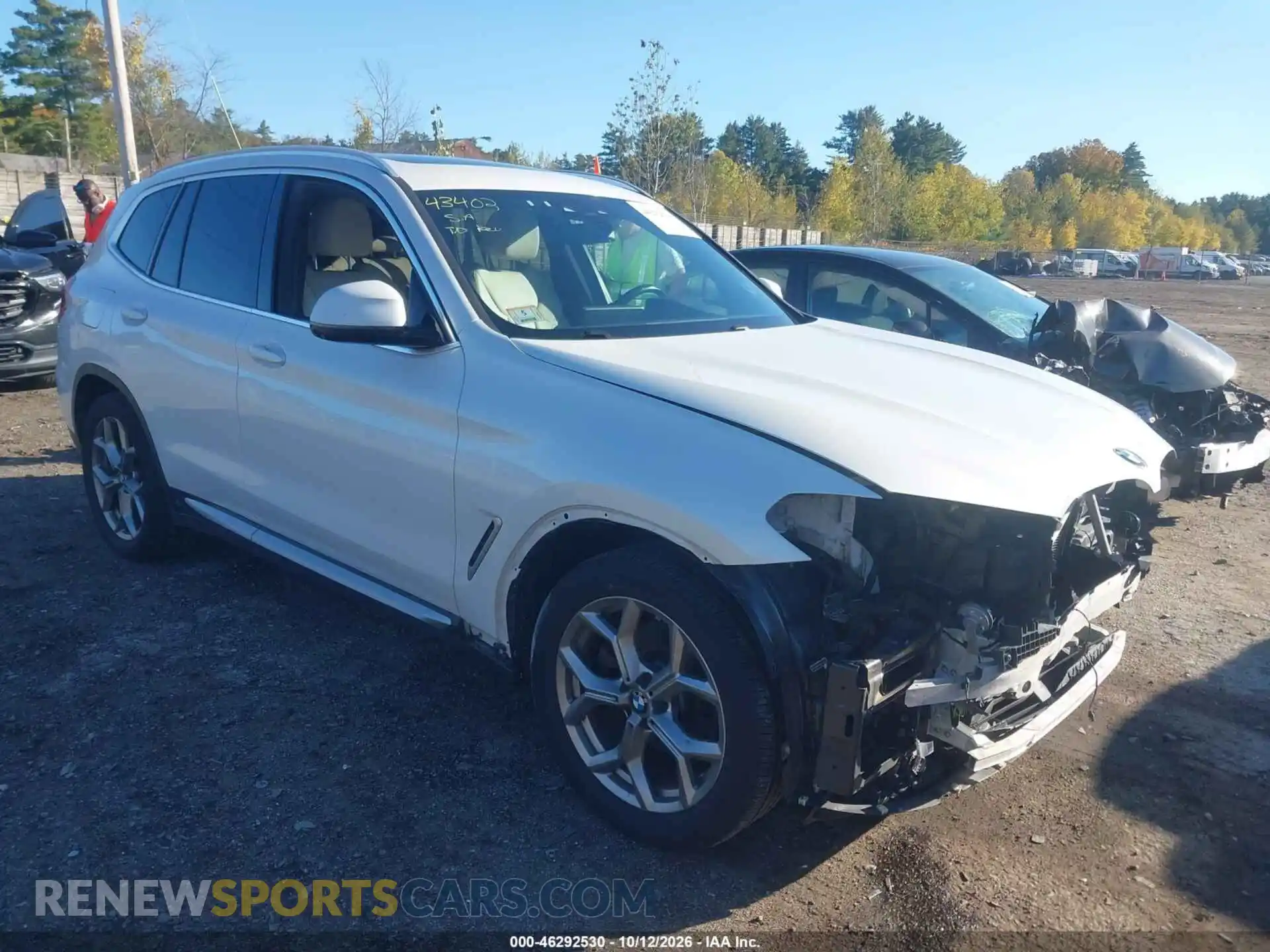 1 Photograph of a damaged car 5UXTY5C05M9G37161 BMW X3 2021