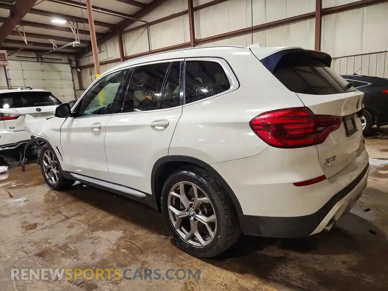 2 fotografías del automóvil dañado 5UXTY5C06M9E36952 BMW X3 2021