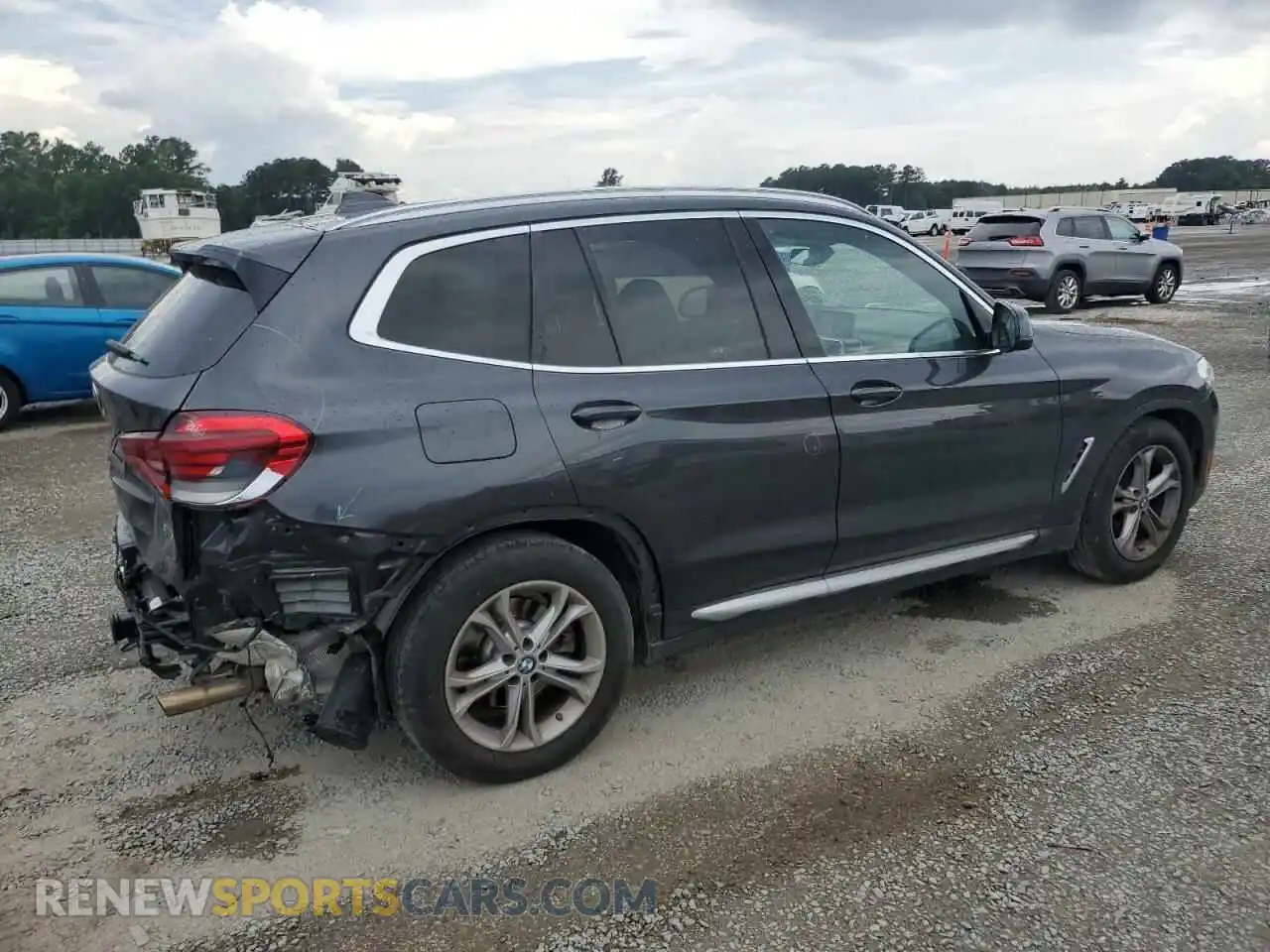 3 fotografías del automóvil dañado 5UXTY5C06M9H87005 BMW X3 2021