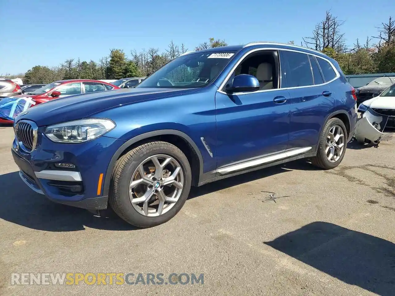1 Photograph of a damaged car 5UXTY5C07M9G45925 BMW X3 2021