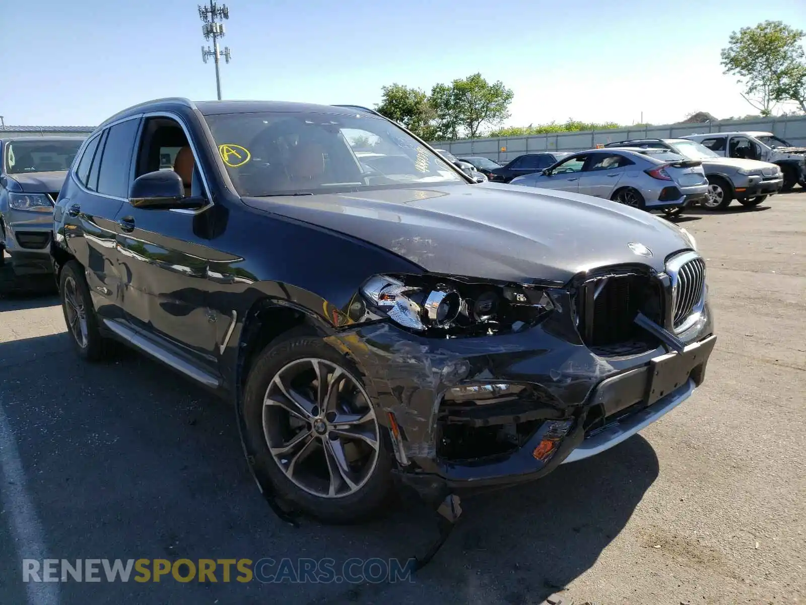 1 Photograph of a damaged car 5UXTY5C07M9G53460 BMW X3 2021