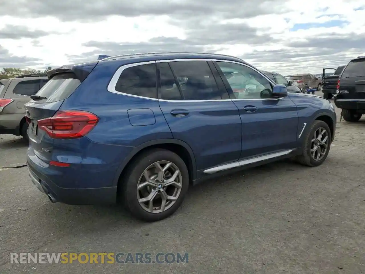 3 fotografías del automóvil dañado 5UXTY5C07M9H40467 BMW X3 2021