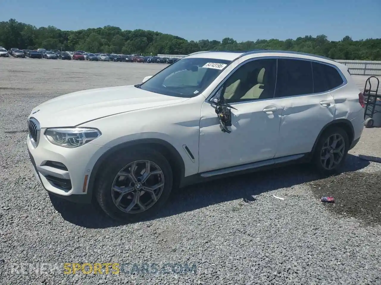 1 Photograph of a damaged car 5UXTY5C07M9H69645 BMW X3 2021