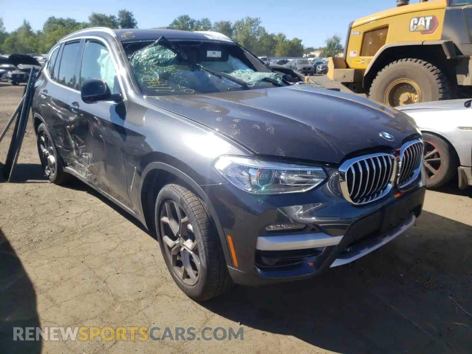 1 Photograph of a damaged car 5UXTY5C07M9H89670 BMW X3 2021