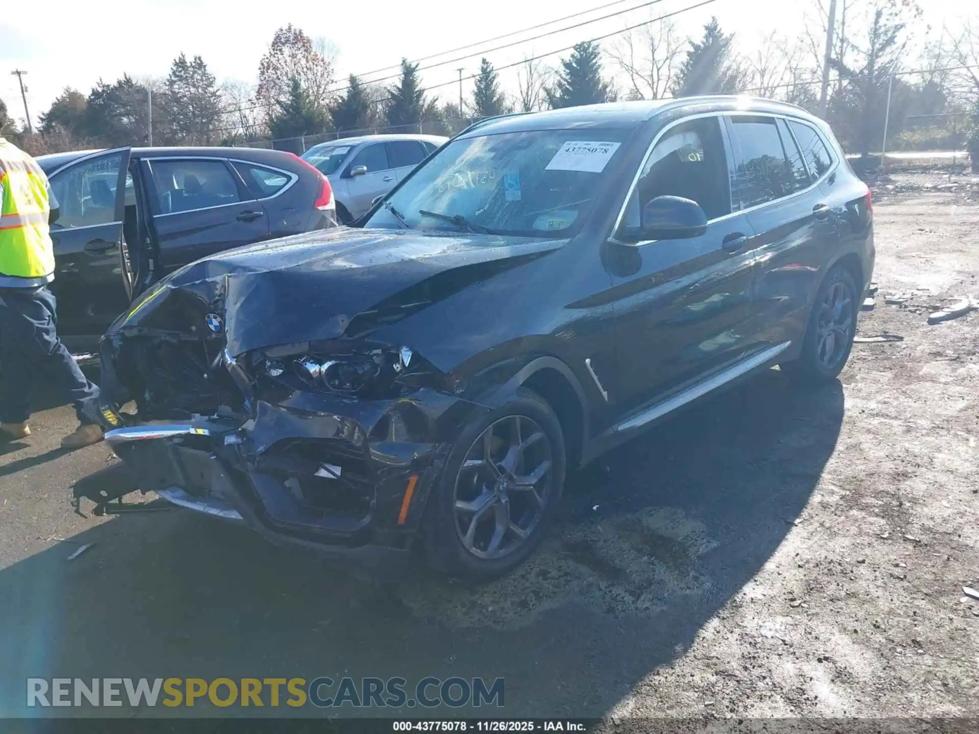 2 Photograph of a damaged car 5UXTY5C07M9H94190 BMW X3 2021