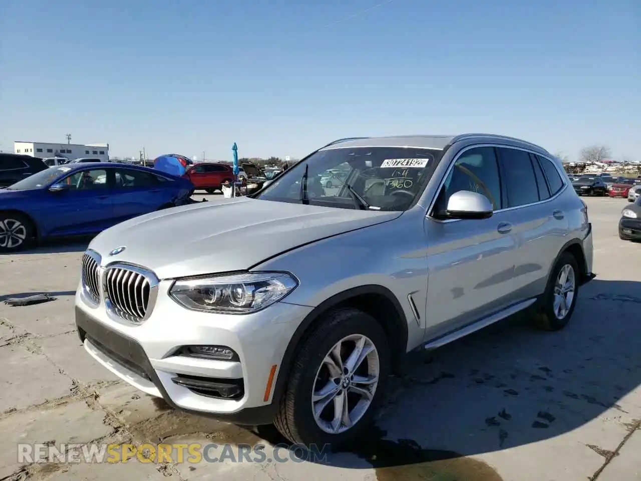 2 Photograph of a damaged car 5UXTY5C07M9H96800 BMW X3 2021