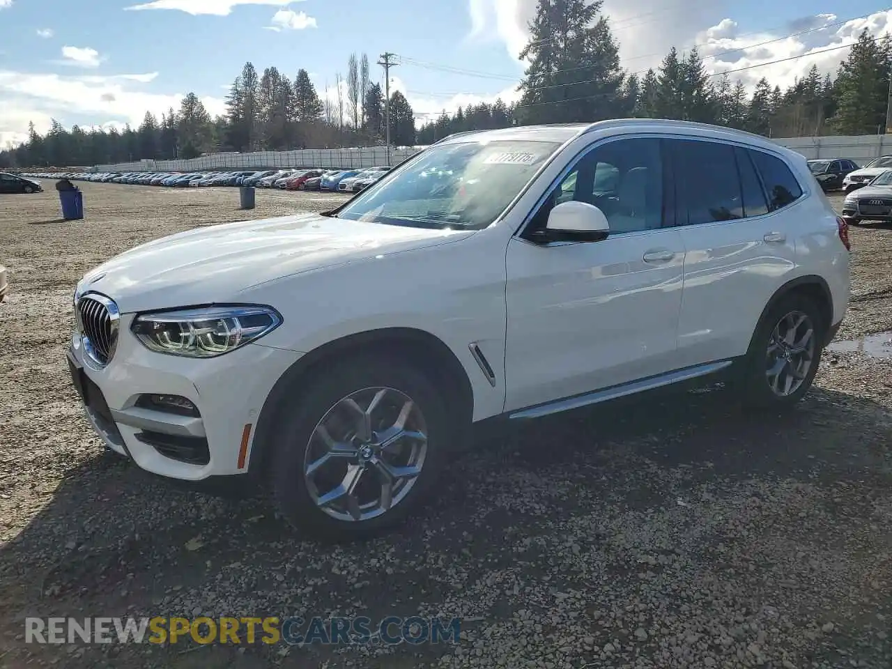 1 Photograph of a damaged car 5UXTY5C08M9D85437 BMW X3 2021