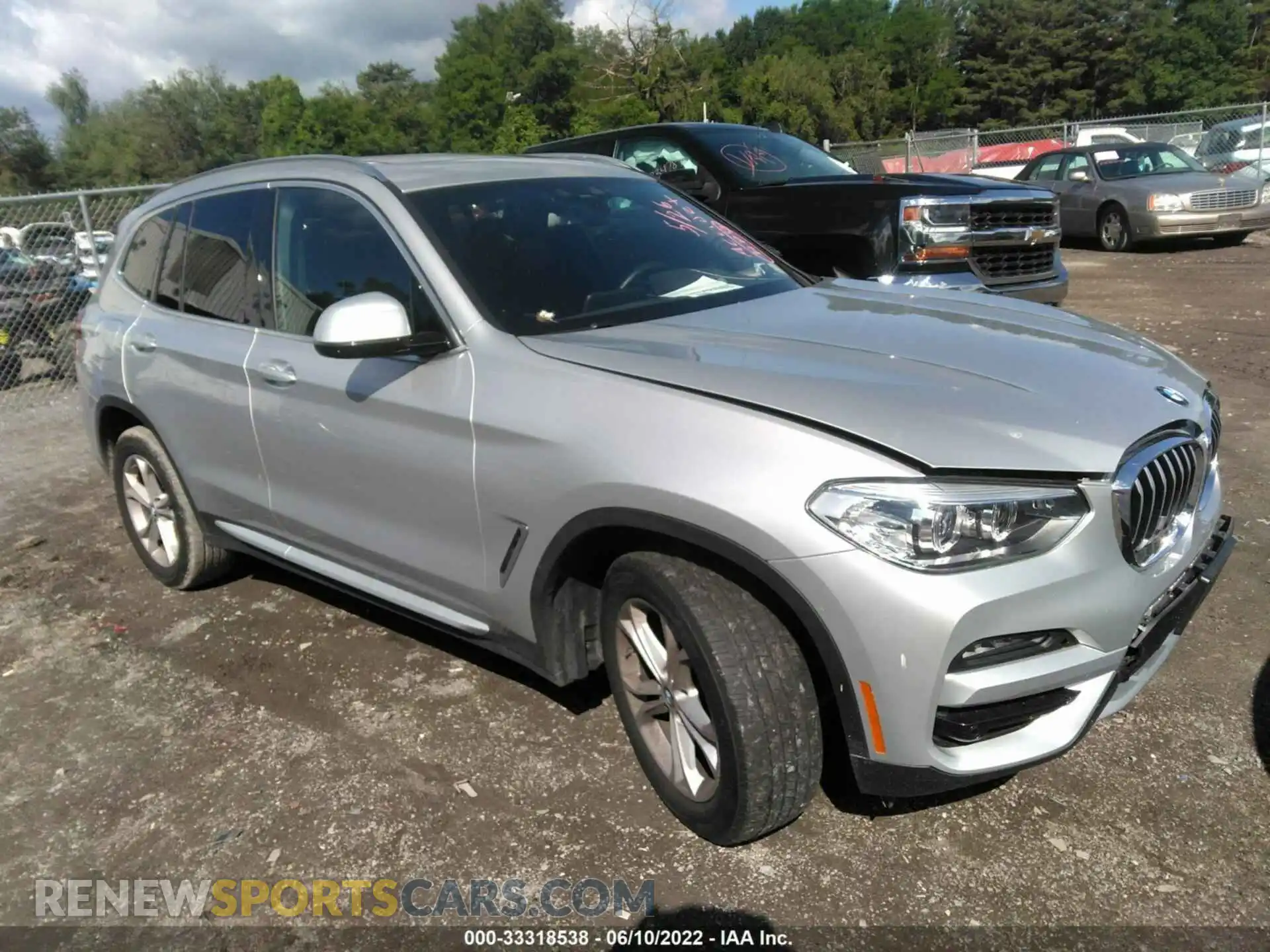 1 Photograph of a damaged car 5UXTY5C08M9D87723 BMW X3 2021