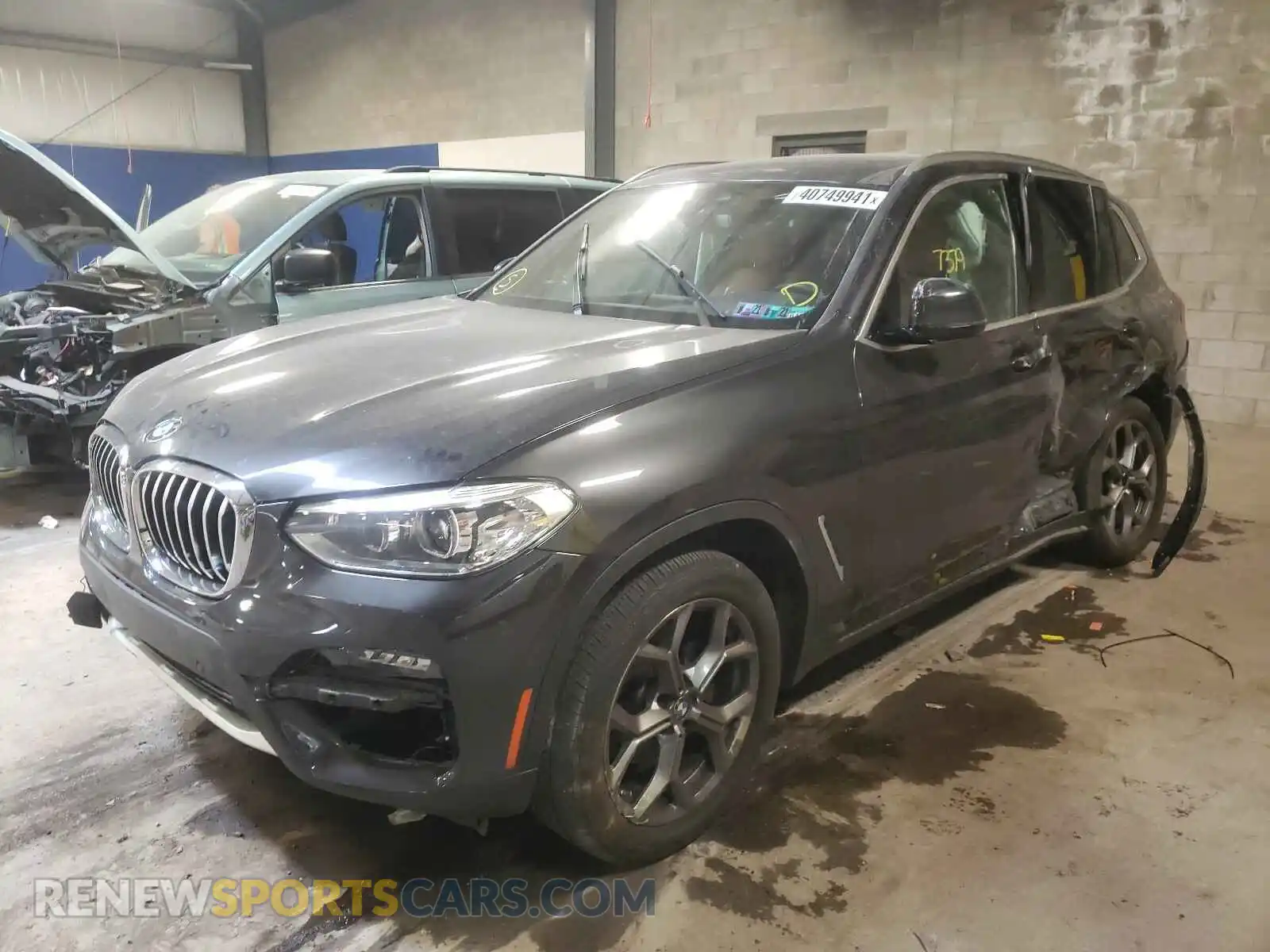 2 Photograph of a damaged car 5UXTY5C08M9D96972 BMW X3 2021