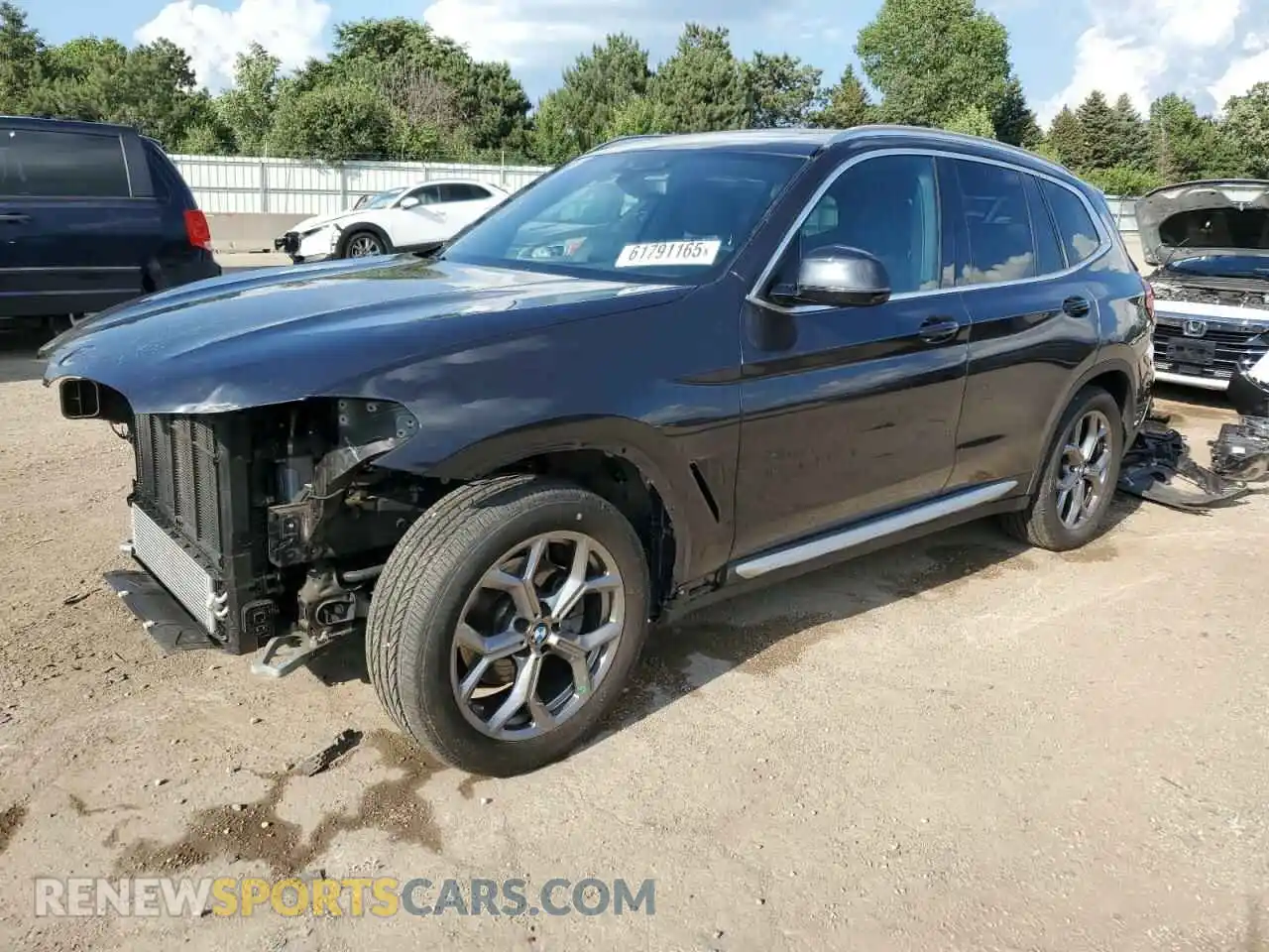 1 Photograph of a damaged car 5UXTY5C08M9E06996 BMW X3 2021