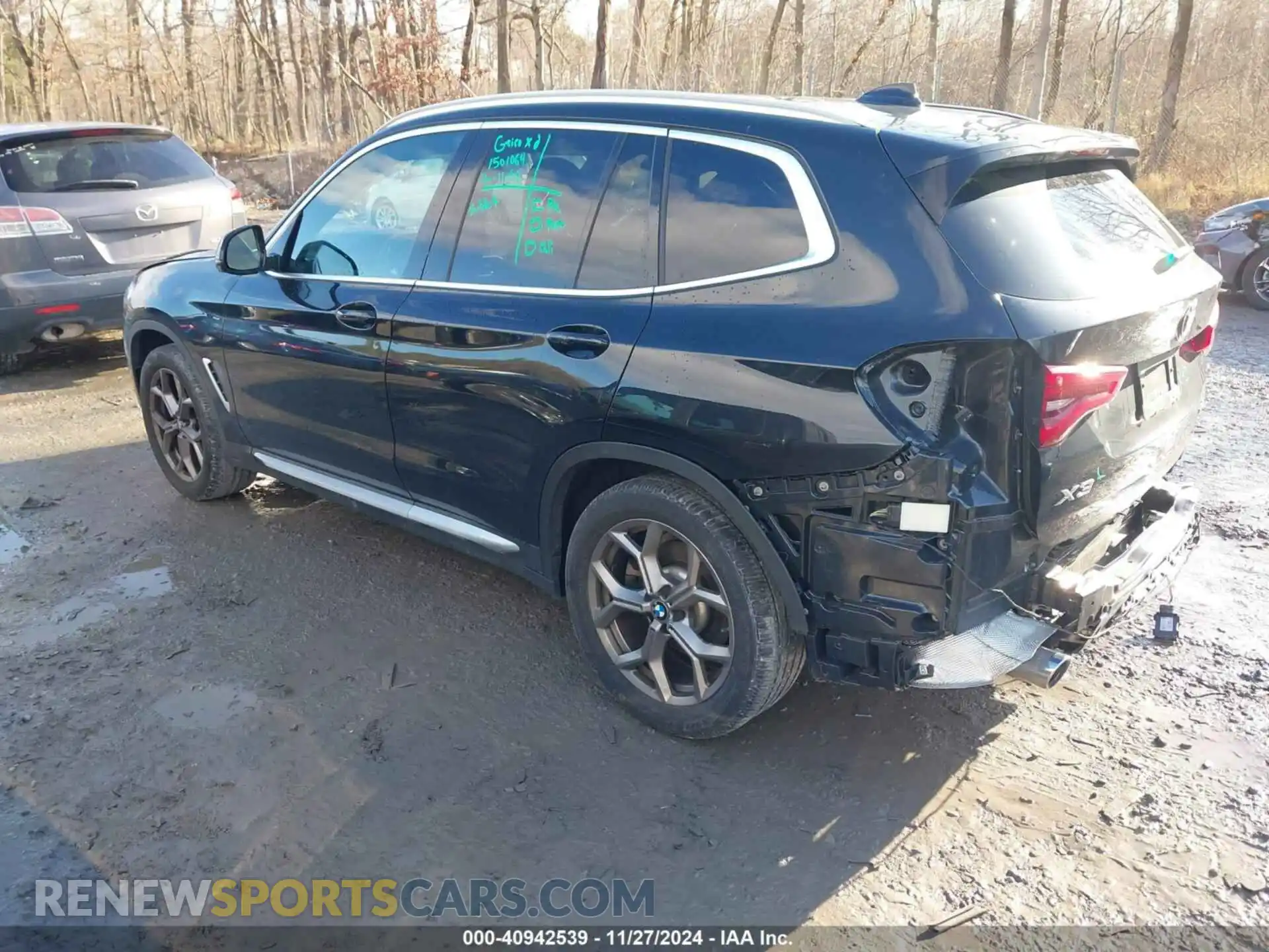3 Photograph of a damaged car 5UXTY5C08M9E81116 BMW X3 2021