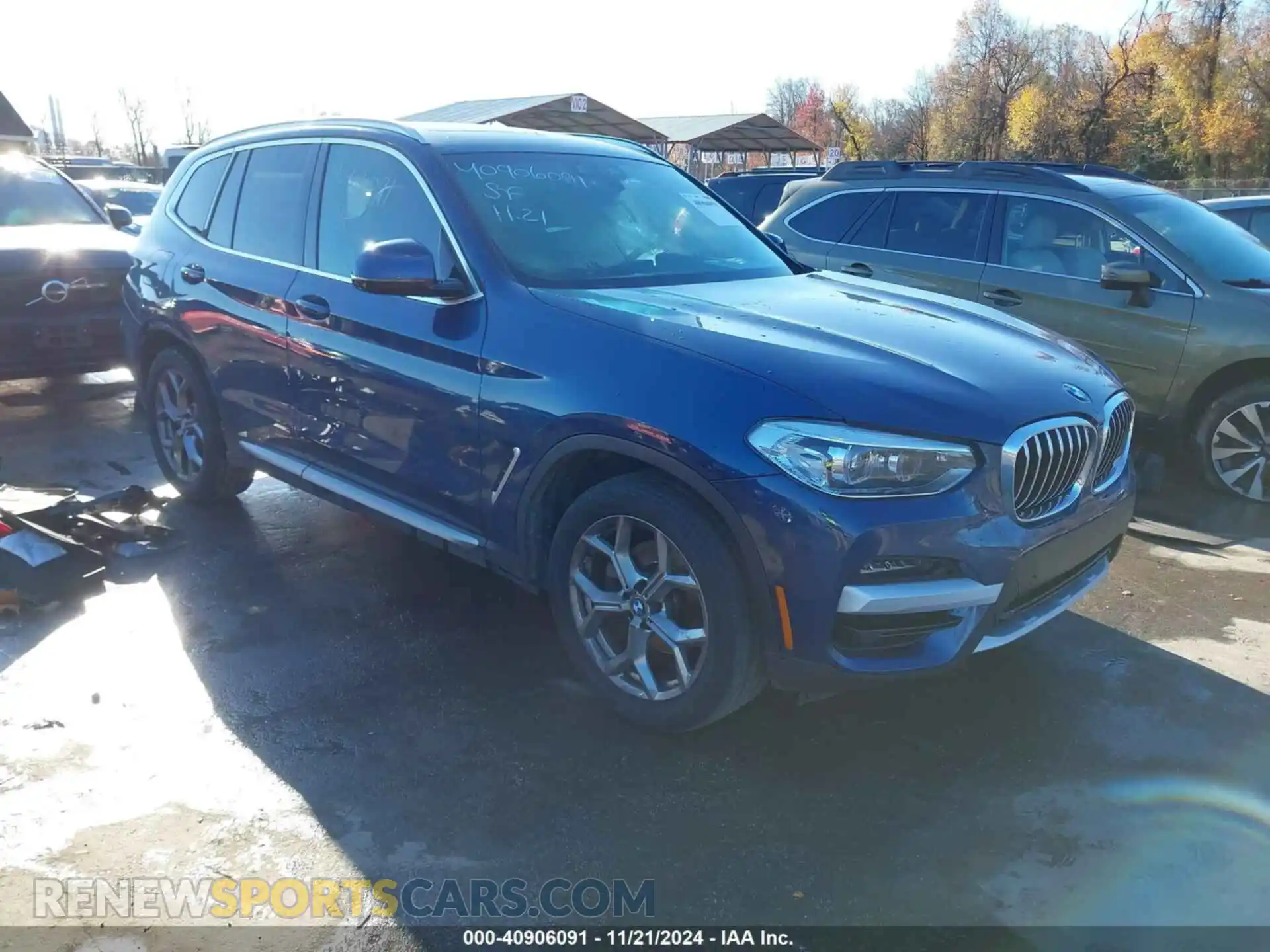 1 Photograph of a damaged car 5UXTY5C08M9F18794 BMW X3 2021