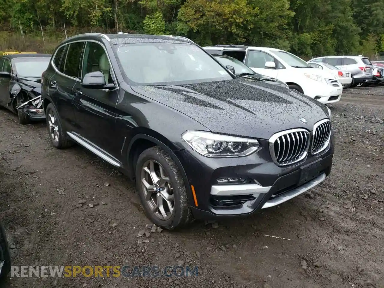 1 Photograph of a damaged car 5UXTY5C08M9F52573 BMW X3 2021