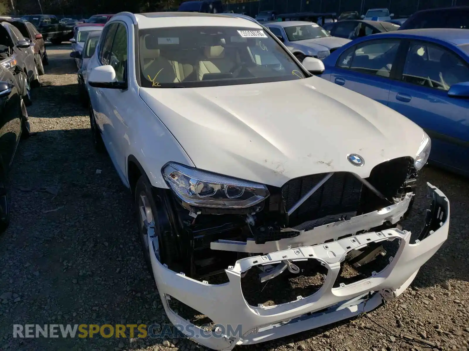 1 Photograph of a damaged car 5UXTY5C08M9F57871 BMW X3 2021