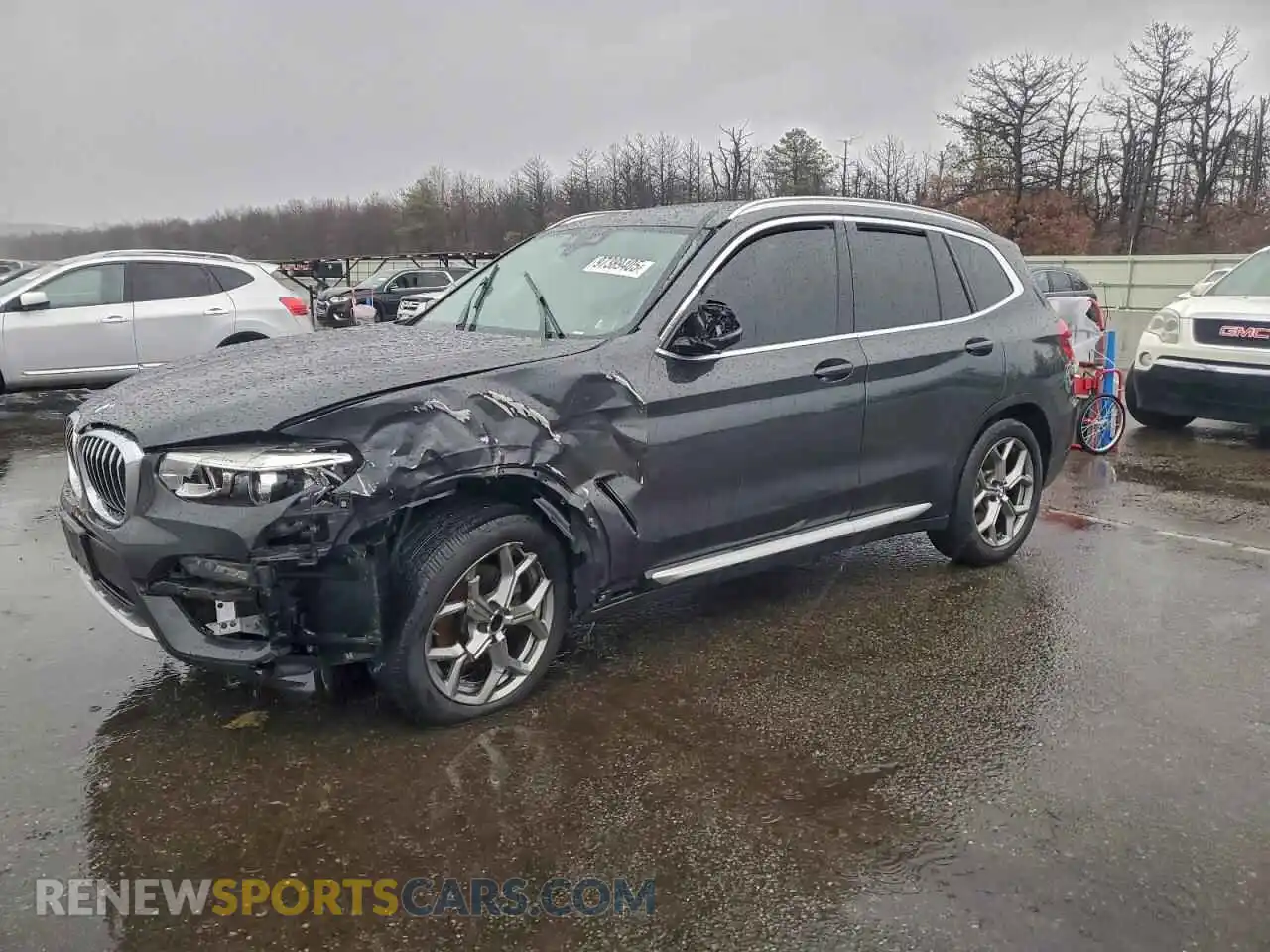 1 Photograph of a damaged car 5UXTY5C08M9F78252 BMW X3 2021