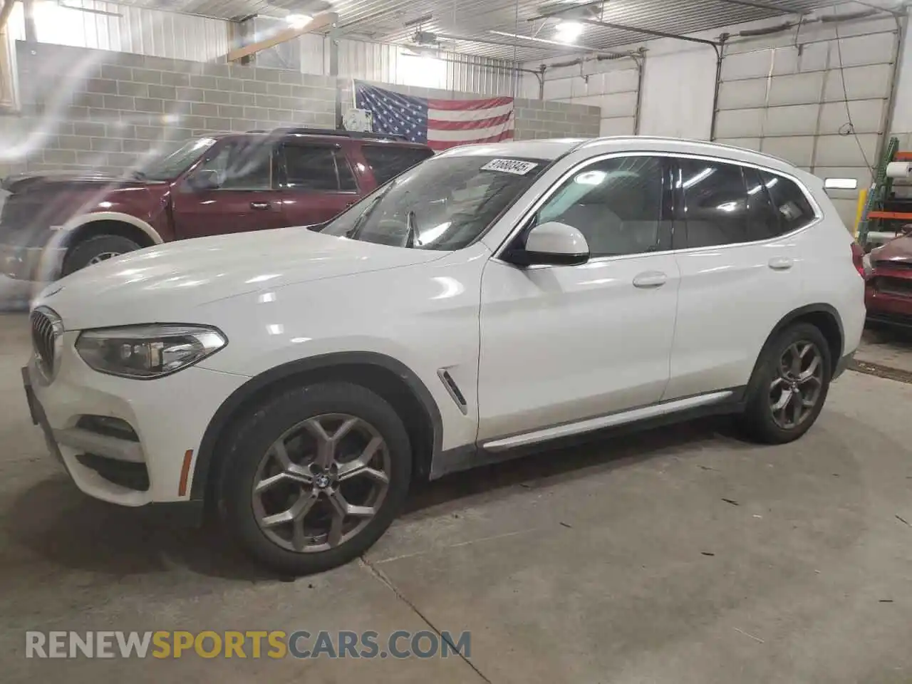 1 Photograph of a damaged car 5UXTY5C08M9G31225 BMW X3 2021