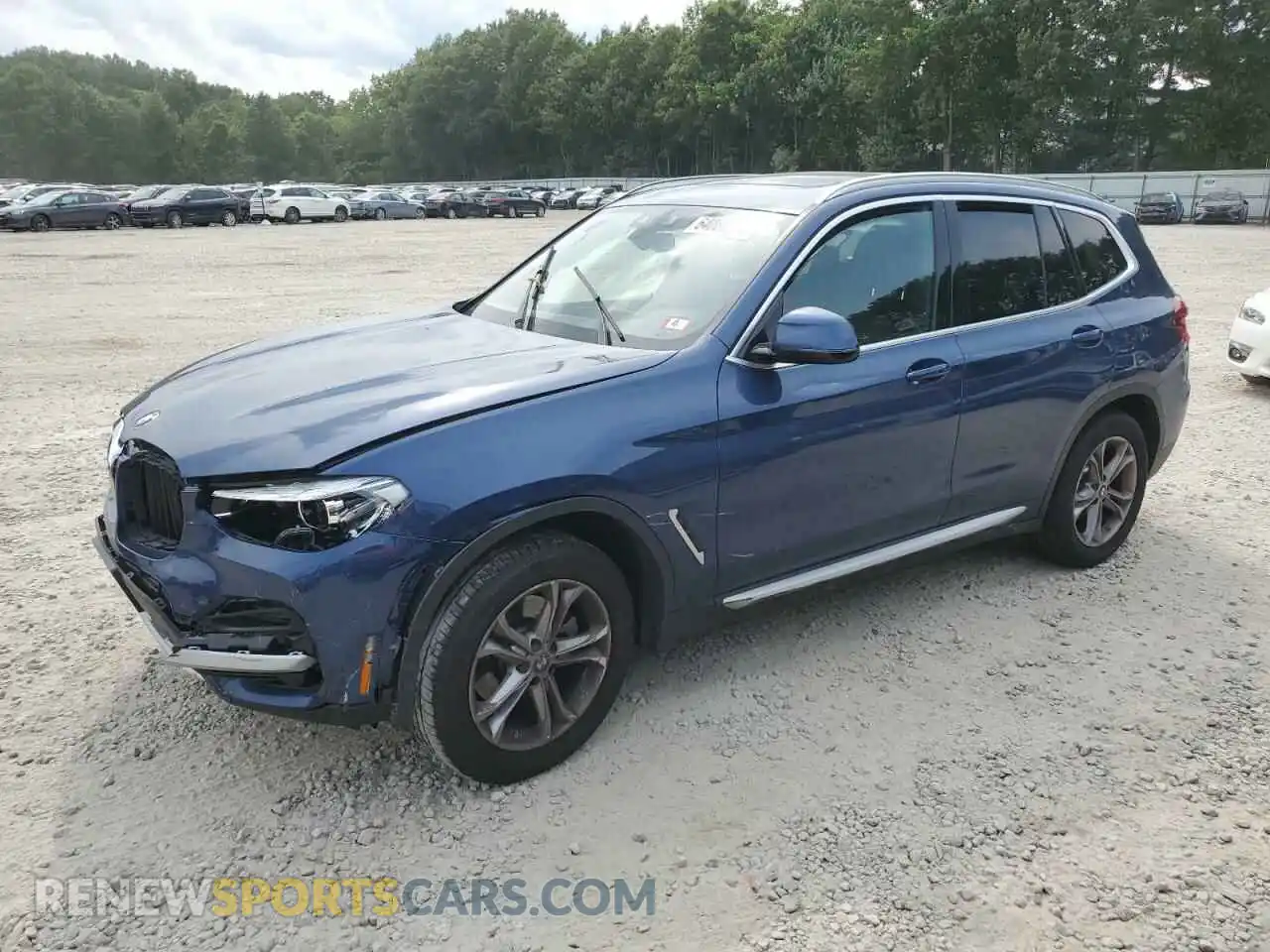 1 Photograph of a damaged car 5UXTY5C08M9G72003 BMW X3 2021