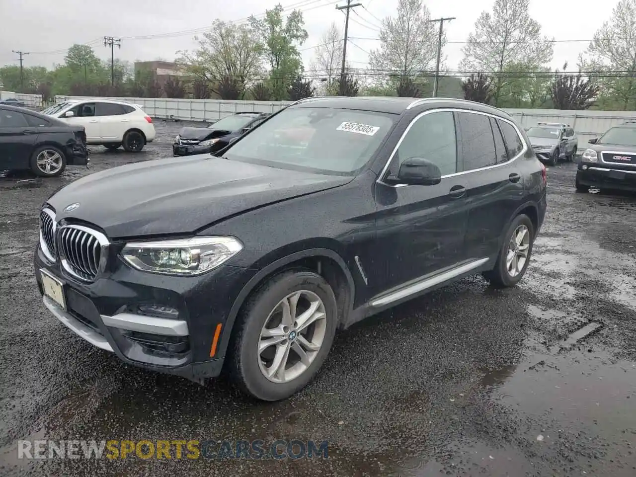 1 Photograph of a damaged car 5UXTY5C08M9H86955 BMW X3 2021