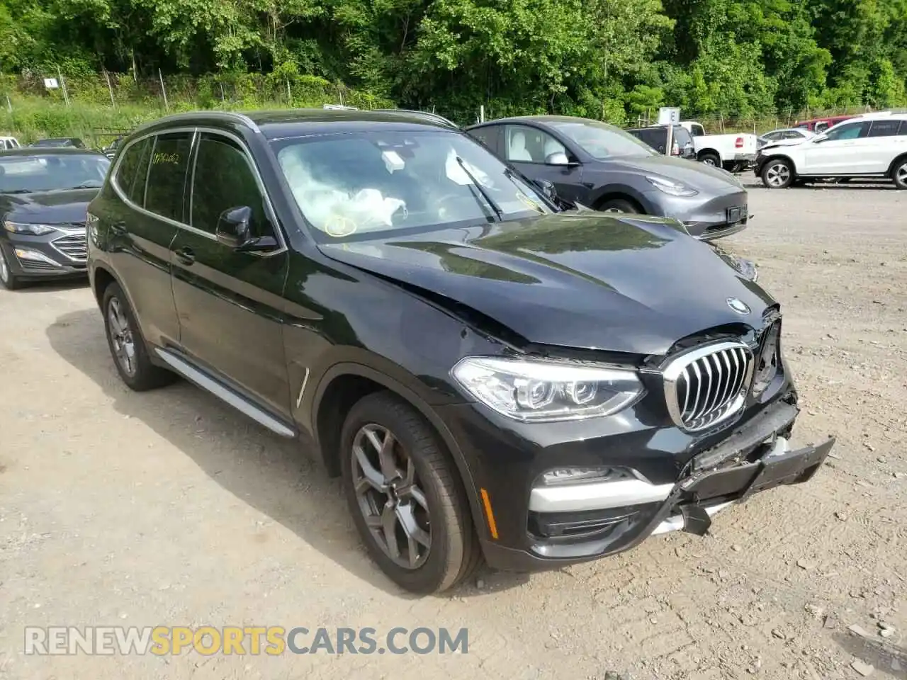 1 Photograph of a damaged car 5UXTY5C09M9F78499 BMW X3 2021