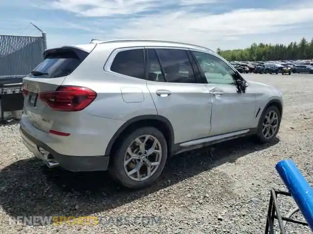 3 Photograph of a damaged car 5UXTY5C09M9F78762 BMW X3 2021