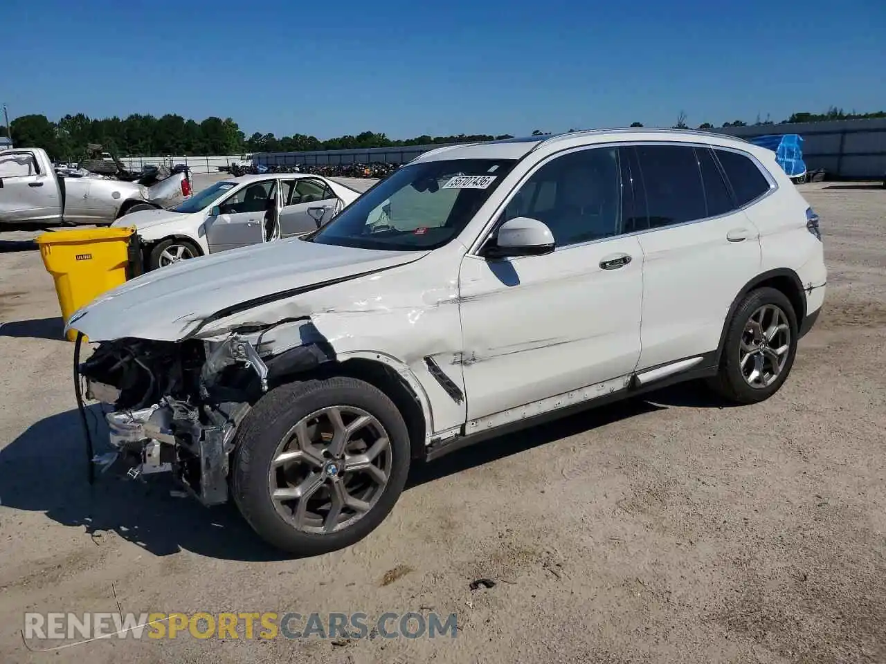 1 fotografías del automóvil dañado 5UXTY5C09M9F95948 BMW X3 2021