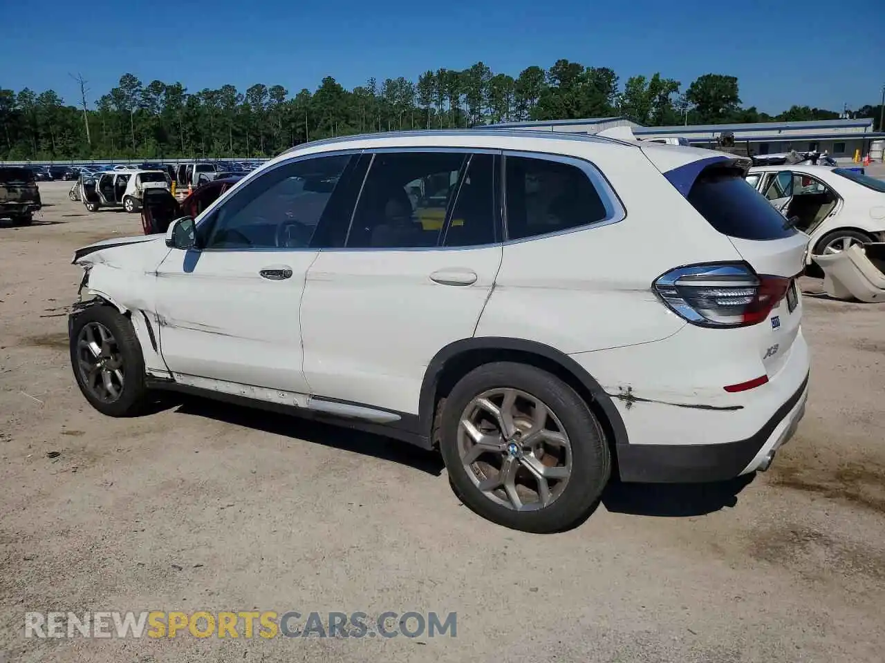 2 fotografías del automóvil dañado 5UXTY5C09M9F95948 BMW X3 2021