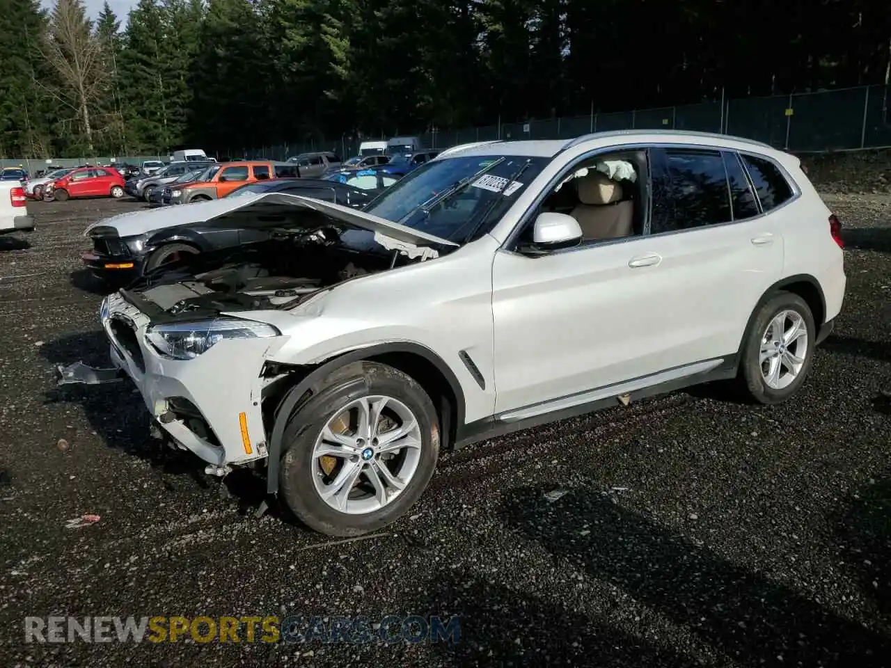 1 Фотография поврежденного автомобиля 5UXTY5C09M9H25095 BMW X3 2021