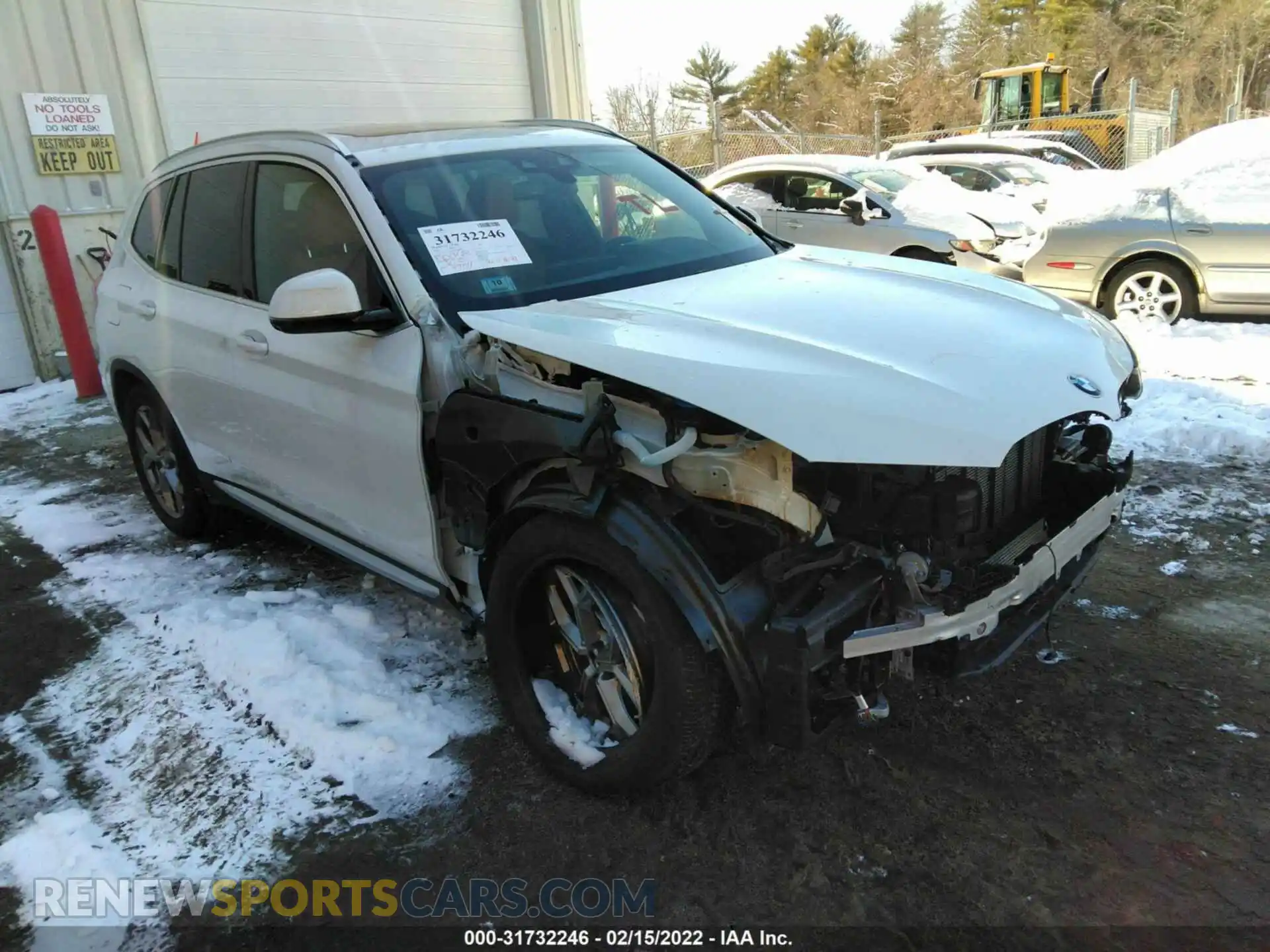 1 Photograph of a damaged car 5UXTY5C0XM9E47999 BMW X3 2021