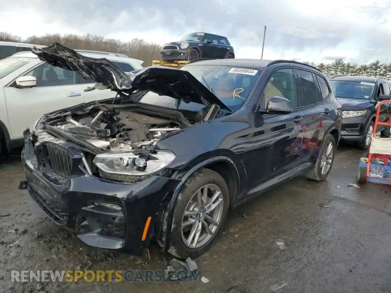 1 Photograph of a damaged car 5UXTY5C0XM9G65523 BMW X3 2021