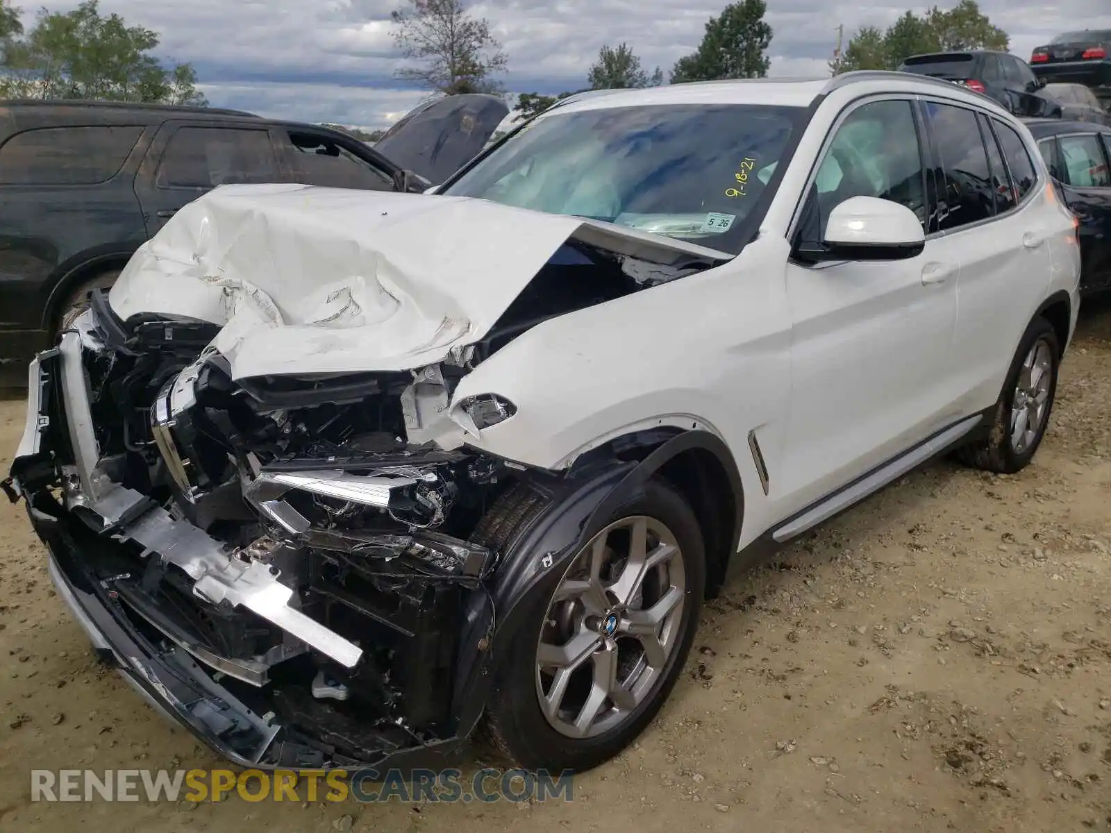 2 Photograph of a damaged car 5UXTY5C0XM9G65974 BMW X3 2021