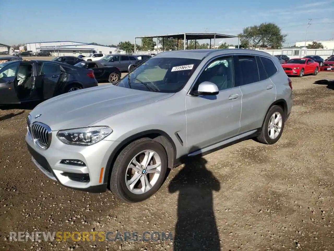 1 Photograph of a damaged car 5UXTY5C0XM9G91233 BMW X3 2021