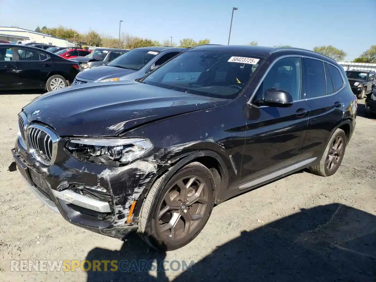 1 Photograph of a damaged car 5UXTY5C0XM9H40348 BMW X3 2021