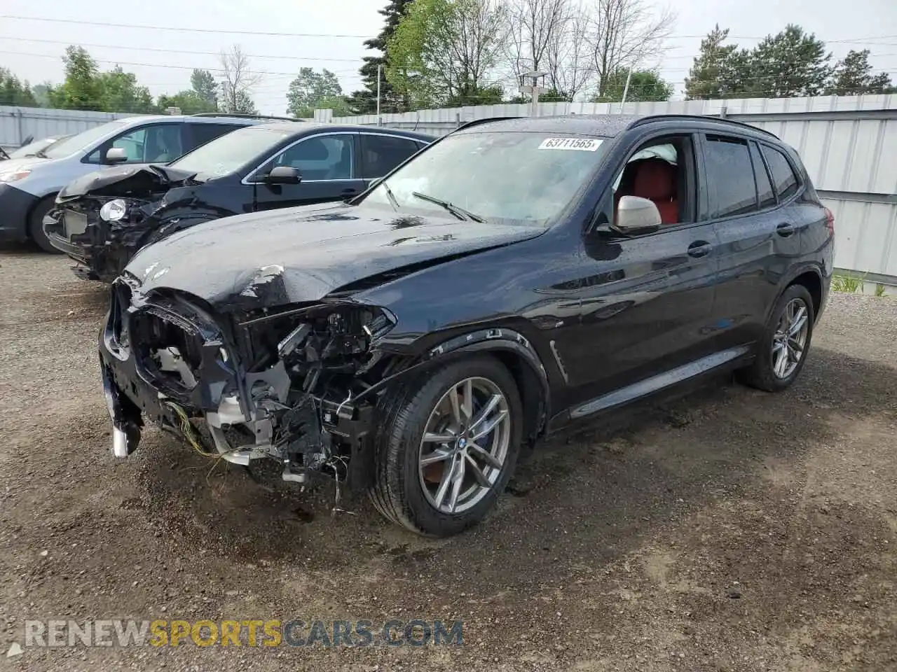 1 fotografías del automóvil dañado 5UXTY9C00M9F04847 BMW X3 2021
