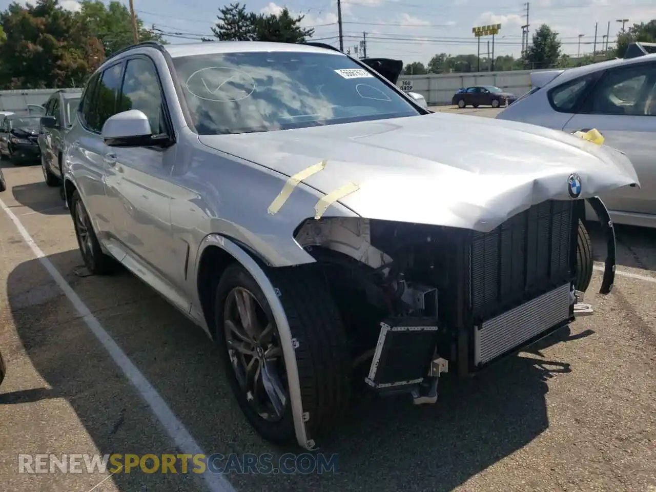 1 Photograph of a damaged car 5UXTY9C02M9H86814 BMW X3 2021