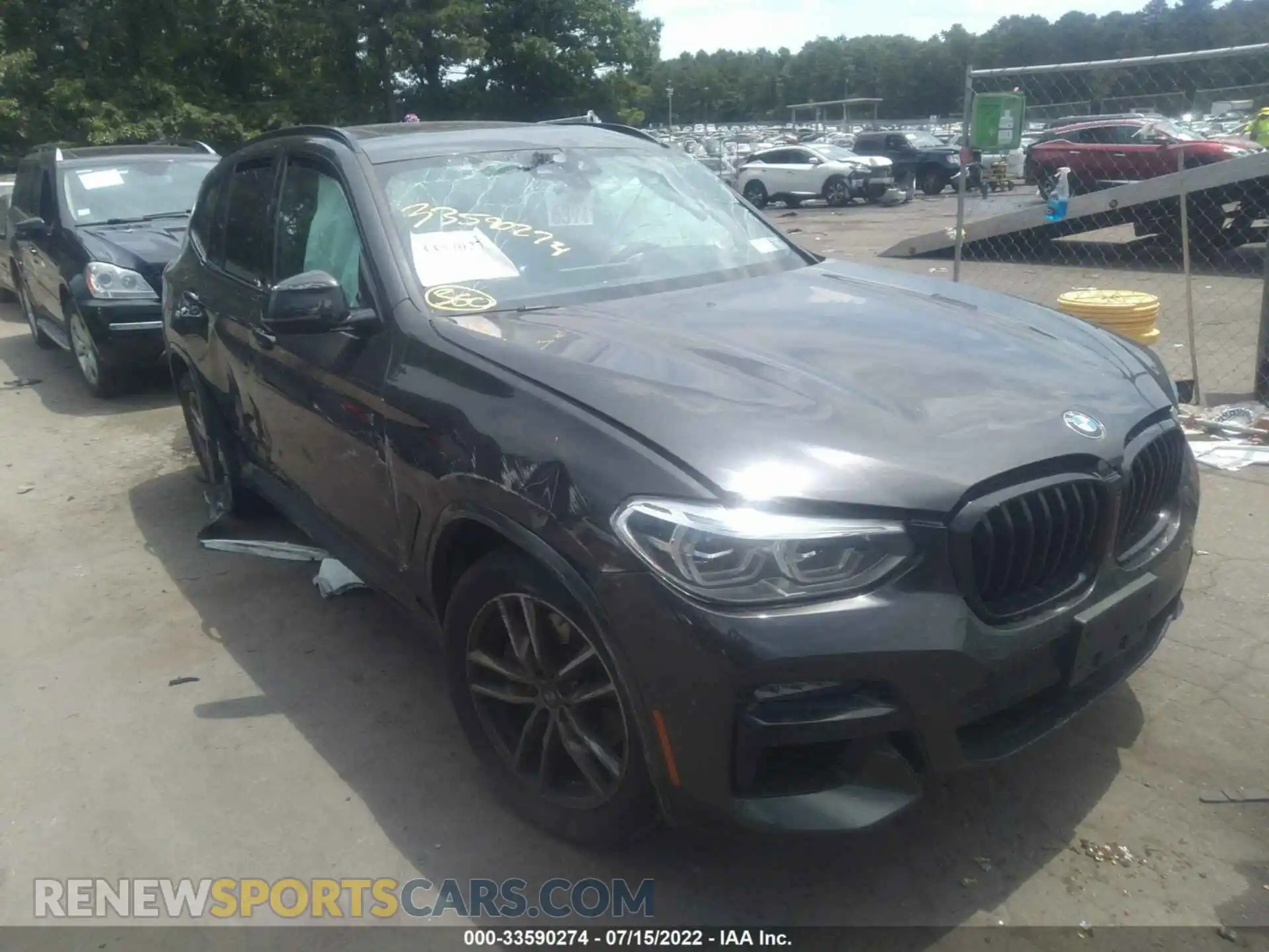 1 Photograph of a damaged car 5UXTY9C03M9D85045 BMW X3 2021