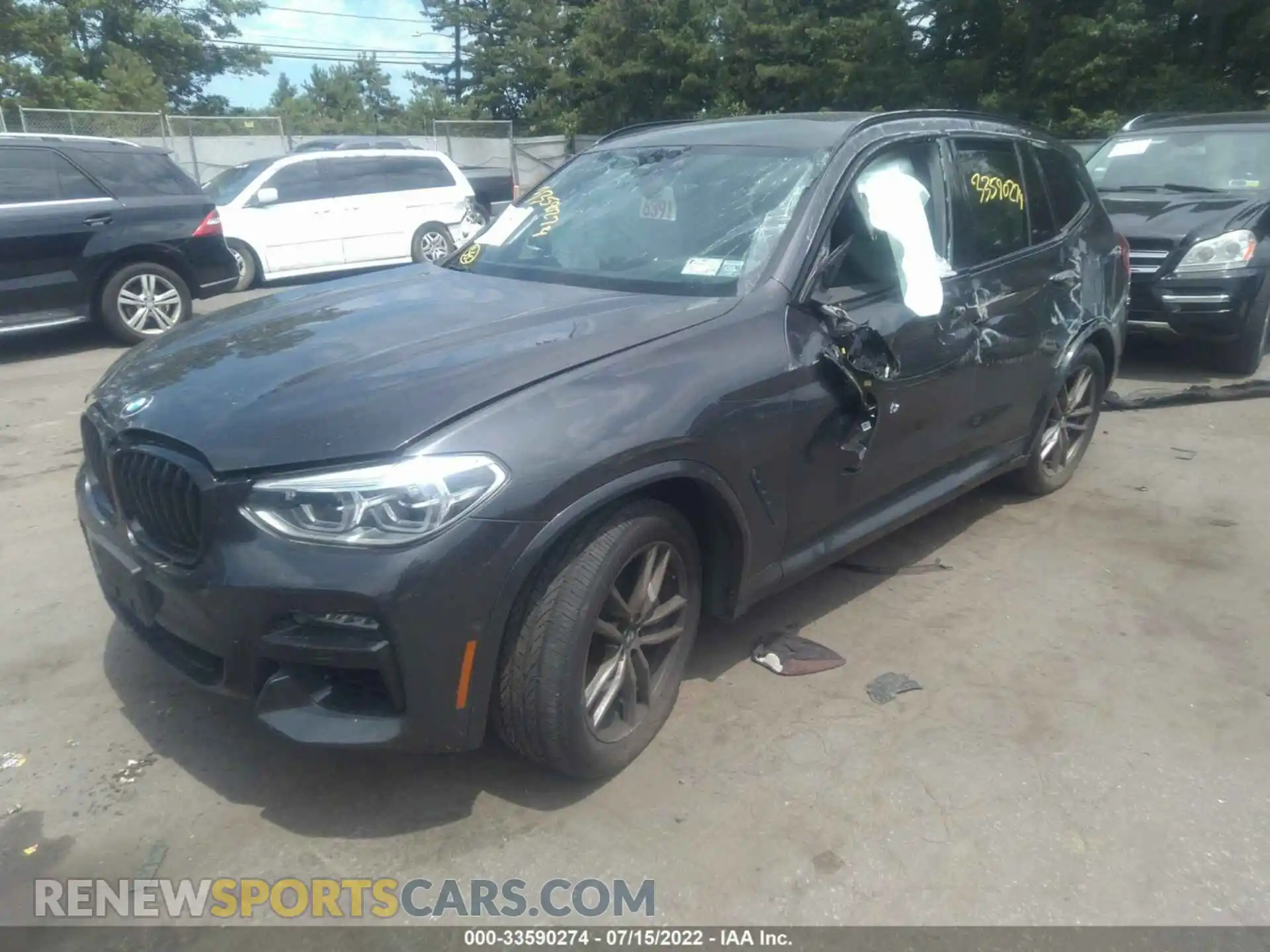 2 Photograph of a damaged car 5UXTY9C03M9D85045 BMW X3 2021