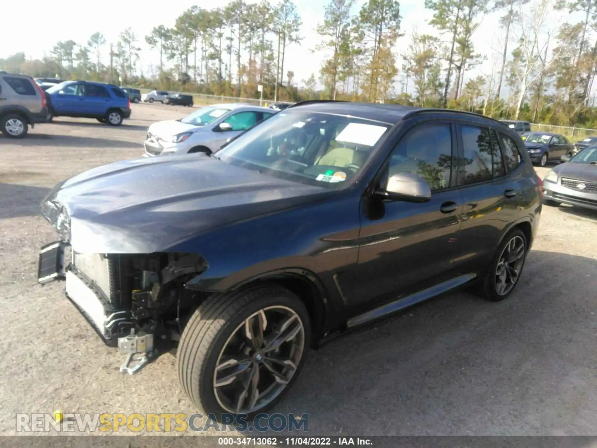 2 fotografías del automóvil dañado 5UXTY9C06M9G14804 BMW X3 2021