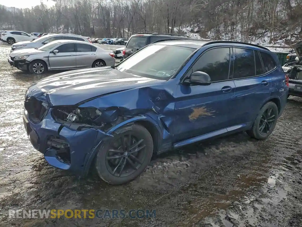 1 Photograph of a damaged car 5UXTY9C07M9D82102 BMW X3 2021