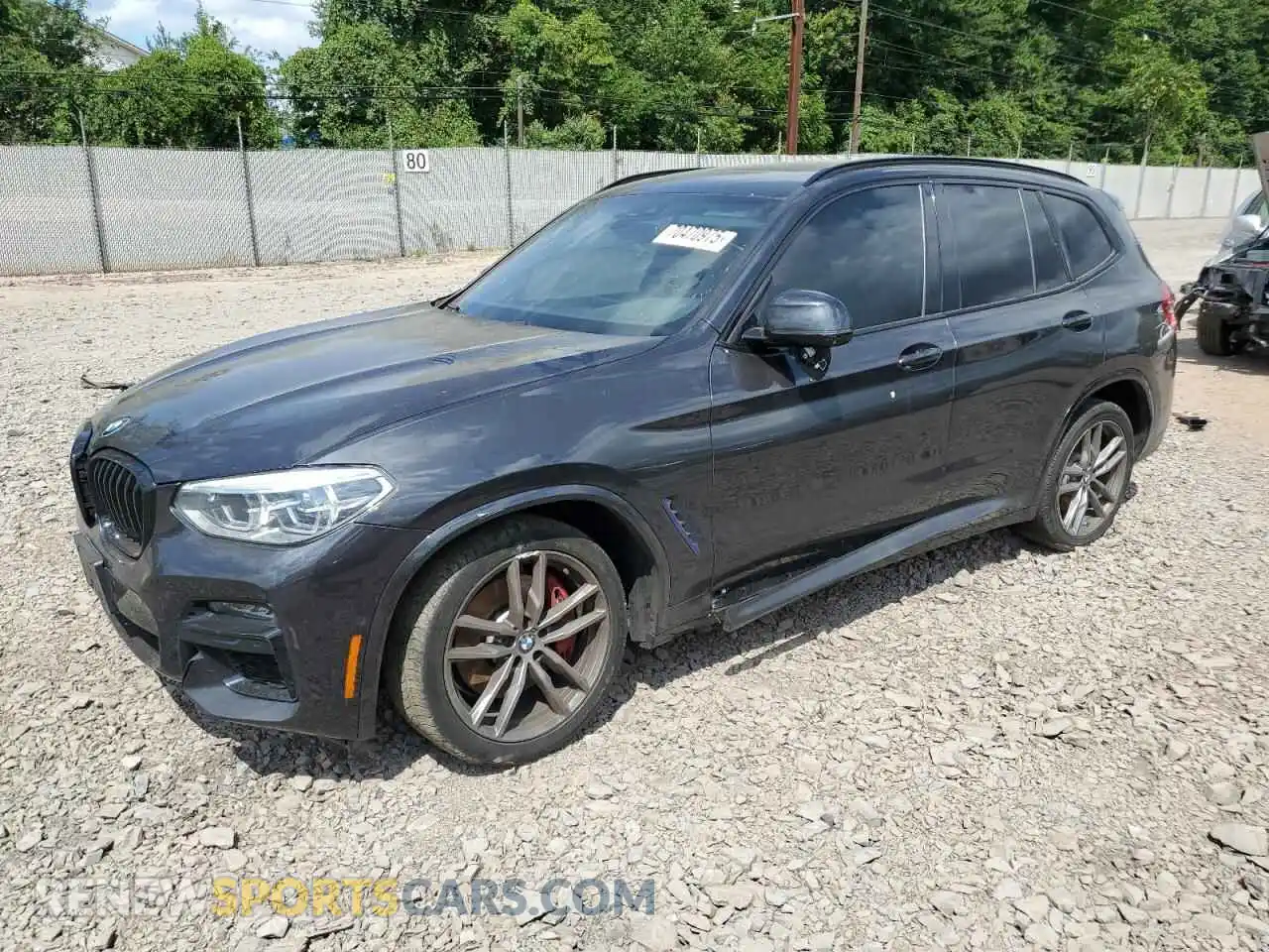 1 Photograph of a damaged car 5UXTY9C07M9G10017 BMW X3 2021